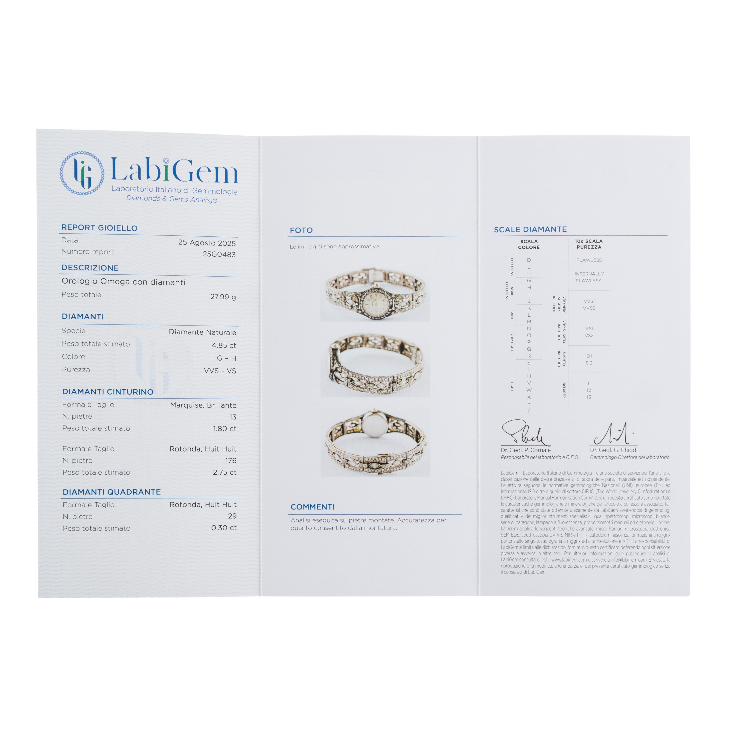 OMEGA - OROLOGIO SOLO TEMPO A CARICA MANUALE IN ORO BIANCO 18KT CON BRACCIALE INTEGRATO IN ORO BI...