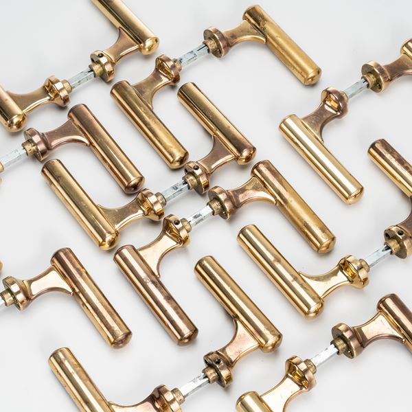 Luigi Caccia Dominioni - LUIGI CACCIA DOMINIONI, SET DIECI COPPIE MANIGLIE