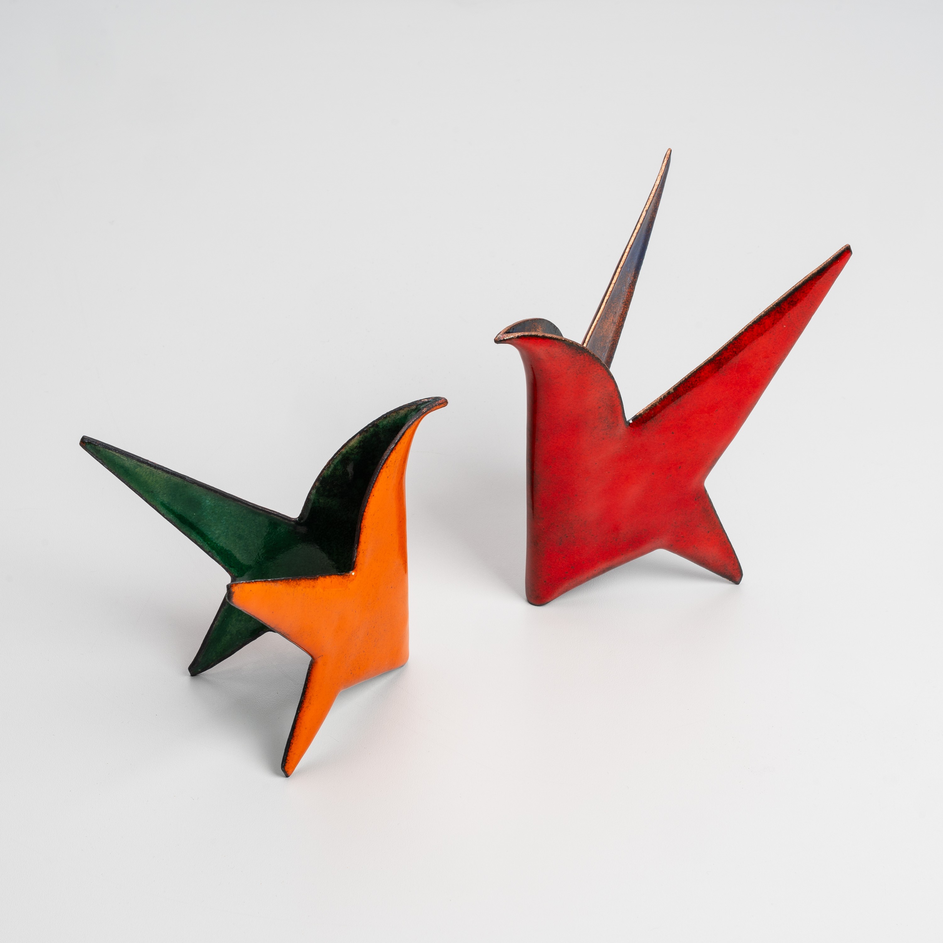 GIO PONTI E PAOLO DE POLI, SCULTURA 'COPPIA DI UCCELLINI'