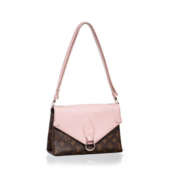 LOUIS VUITTON - LOUIS VUITTON SAINT MICHEL IN TELA MONOGRAM E PELLAME EPI ROSA, PHW - 2017