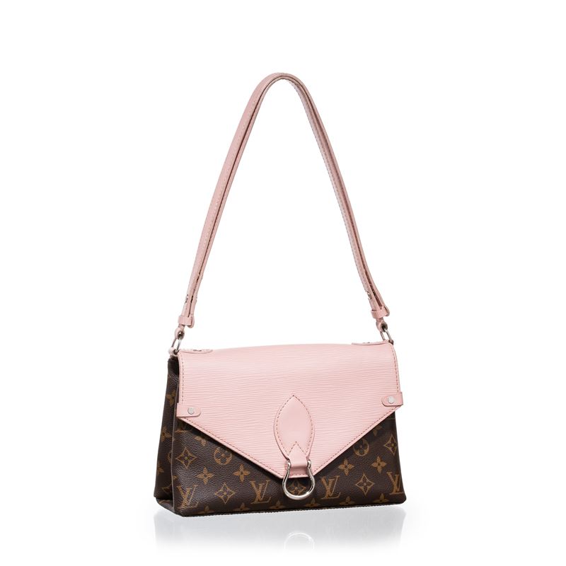 LOUIS VUITTON SAINT MICHEL IN TELA MONOGRAM E PELLAME EPI ROSA, PHW - 2017