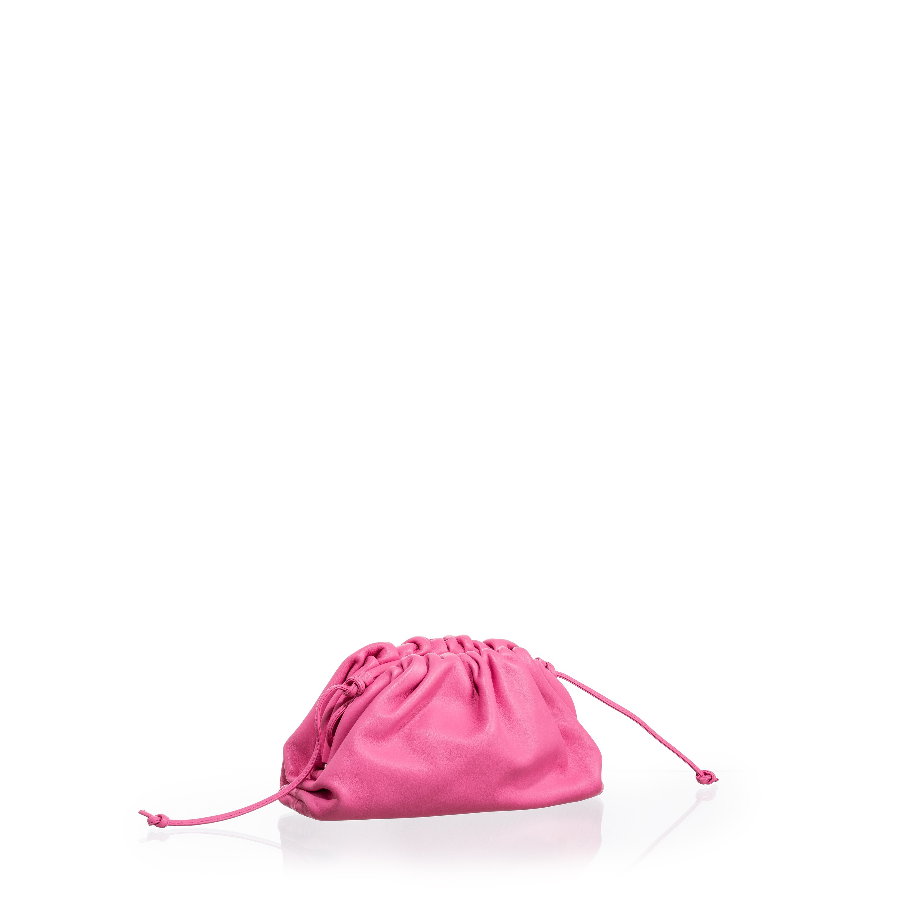 BOTTEGA VENETA MINI POUCH ROSA CON TRACOLLA