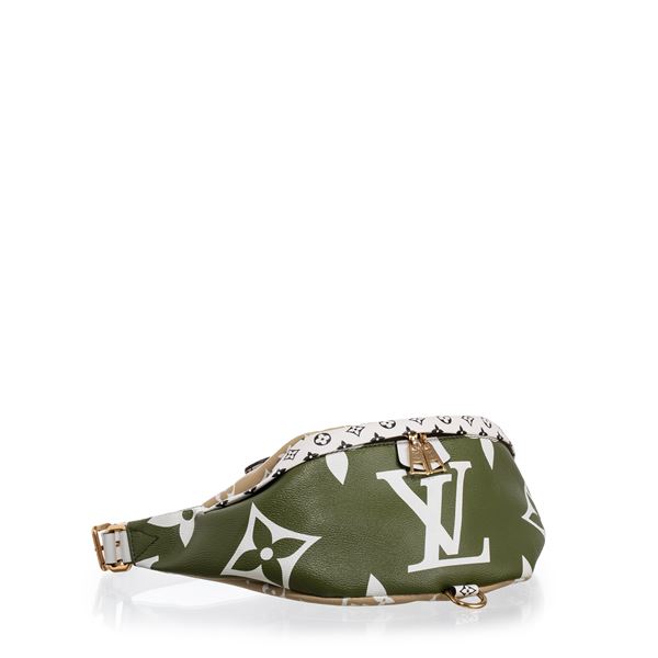 LOUIS VUITTON - LOUIS VUITTON BUMBAG MONOGRAM E MONOGRAM GIANT MULTICOLORE GHW - 2019