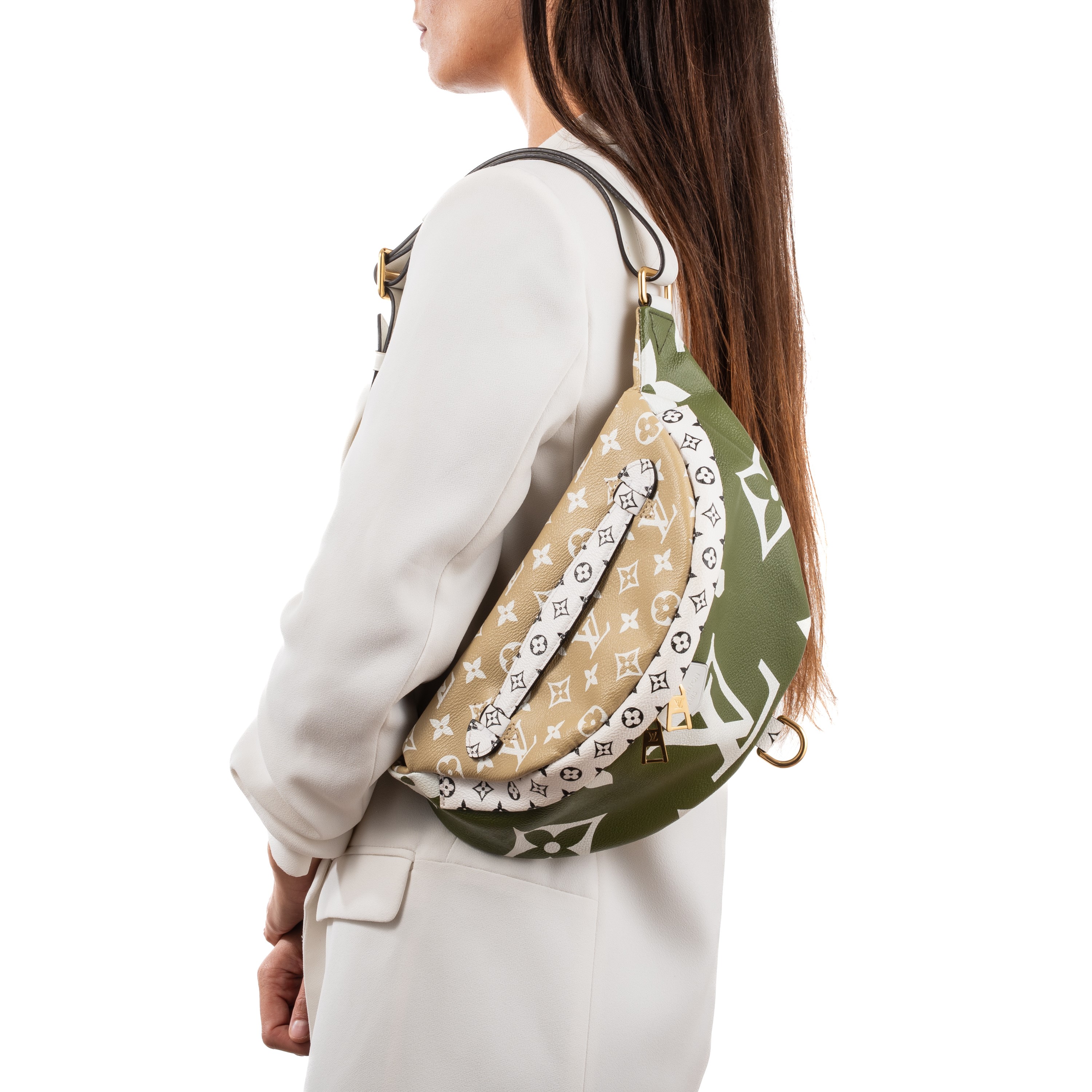 LOUIS VUITTON BUMBAG MONOGRAM E MONOGRAM GIANT MULTICOLORE GHW - 2019