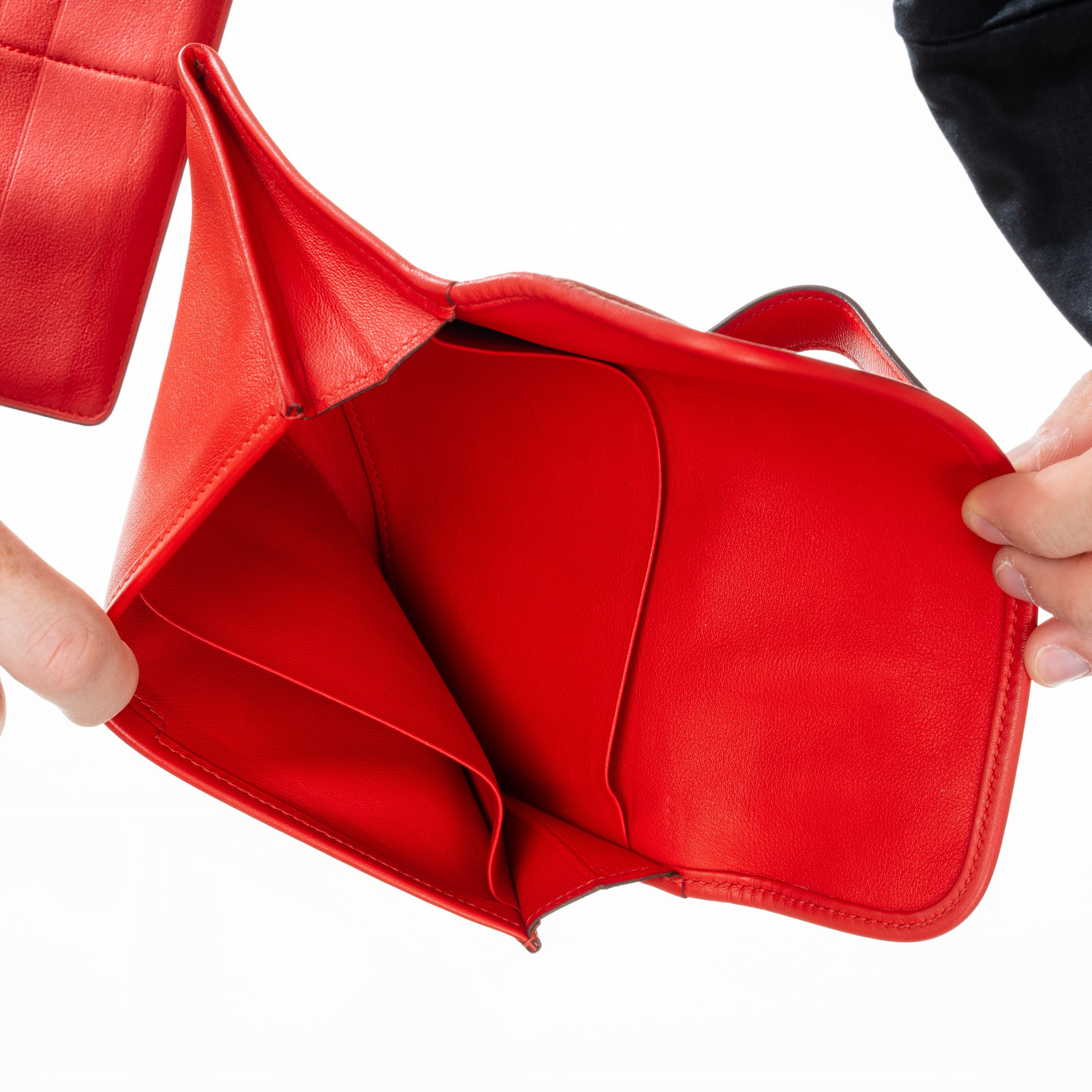 HERMÈS JIGE 21 IN PELLAME EVERCOLOR COLORE ROUGE CASAQUE PHW - 2017