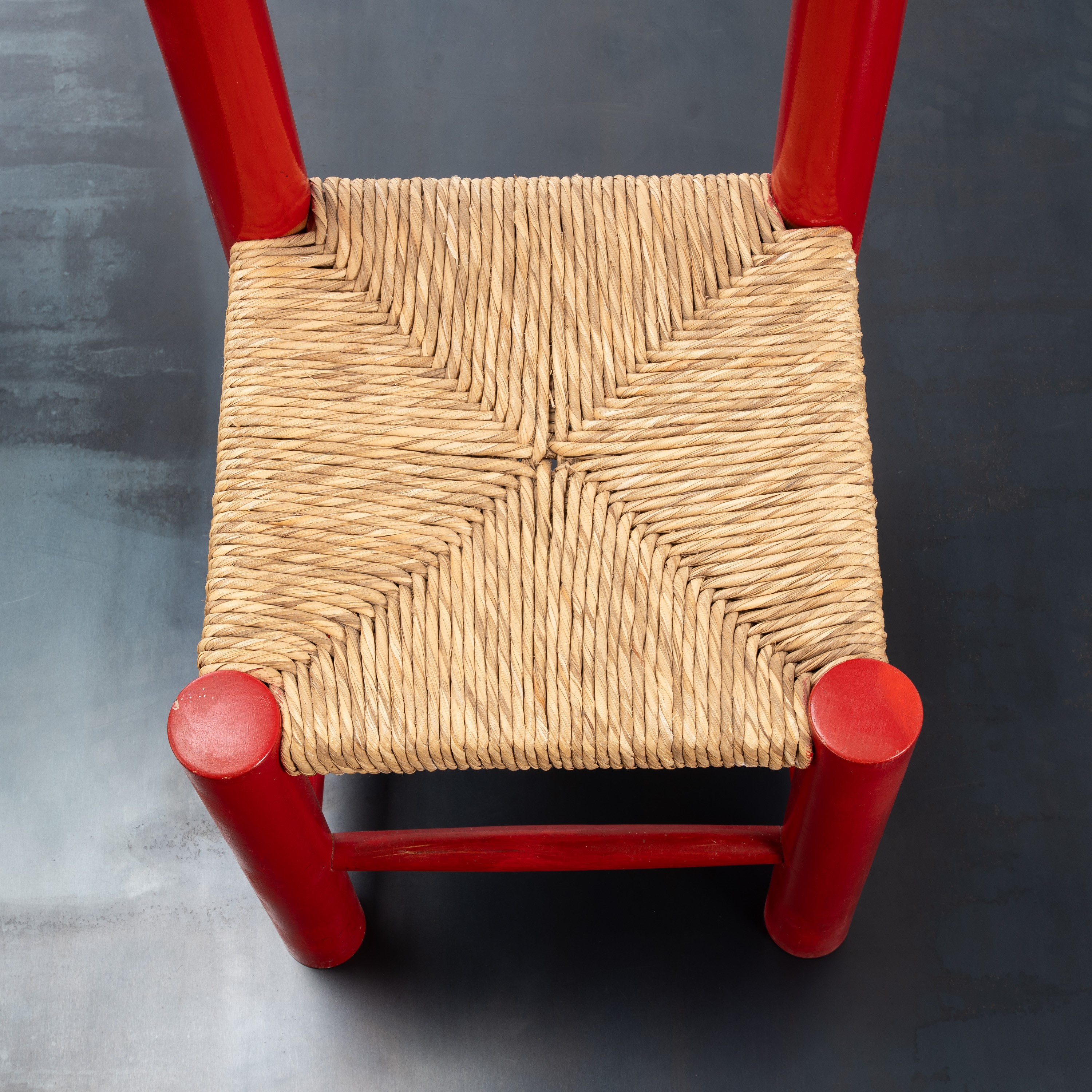 ANONIMO, SET DODICI SEDIE ROSSE