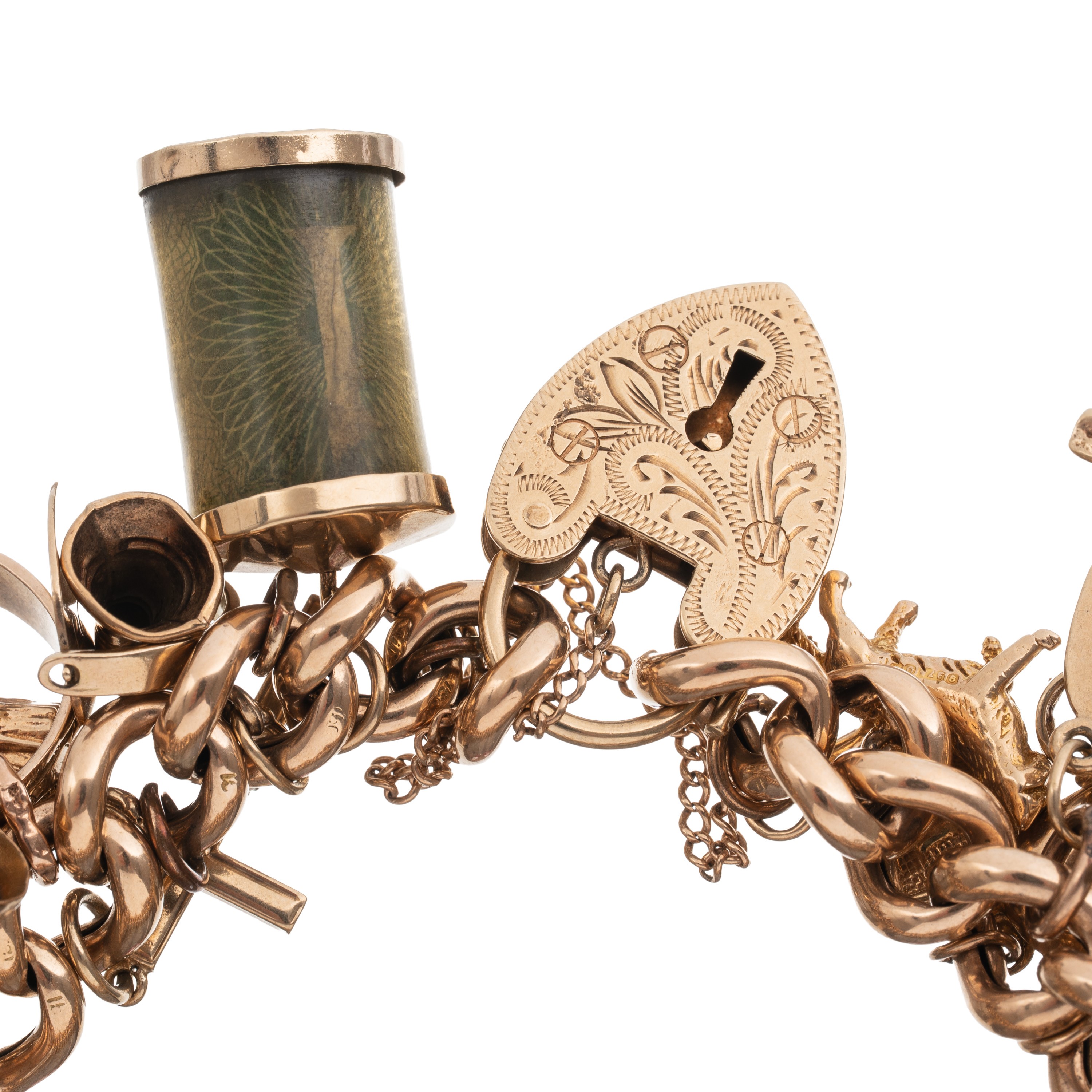 BRACCIALE IN ORO GIALLO CON CHARMS