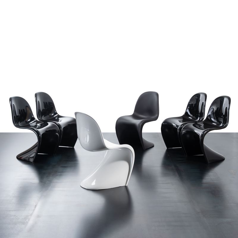 VERNER PANTON, SEI SEDIE 'PANTON'
