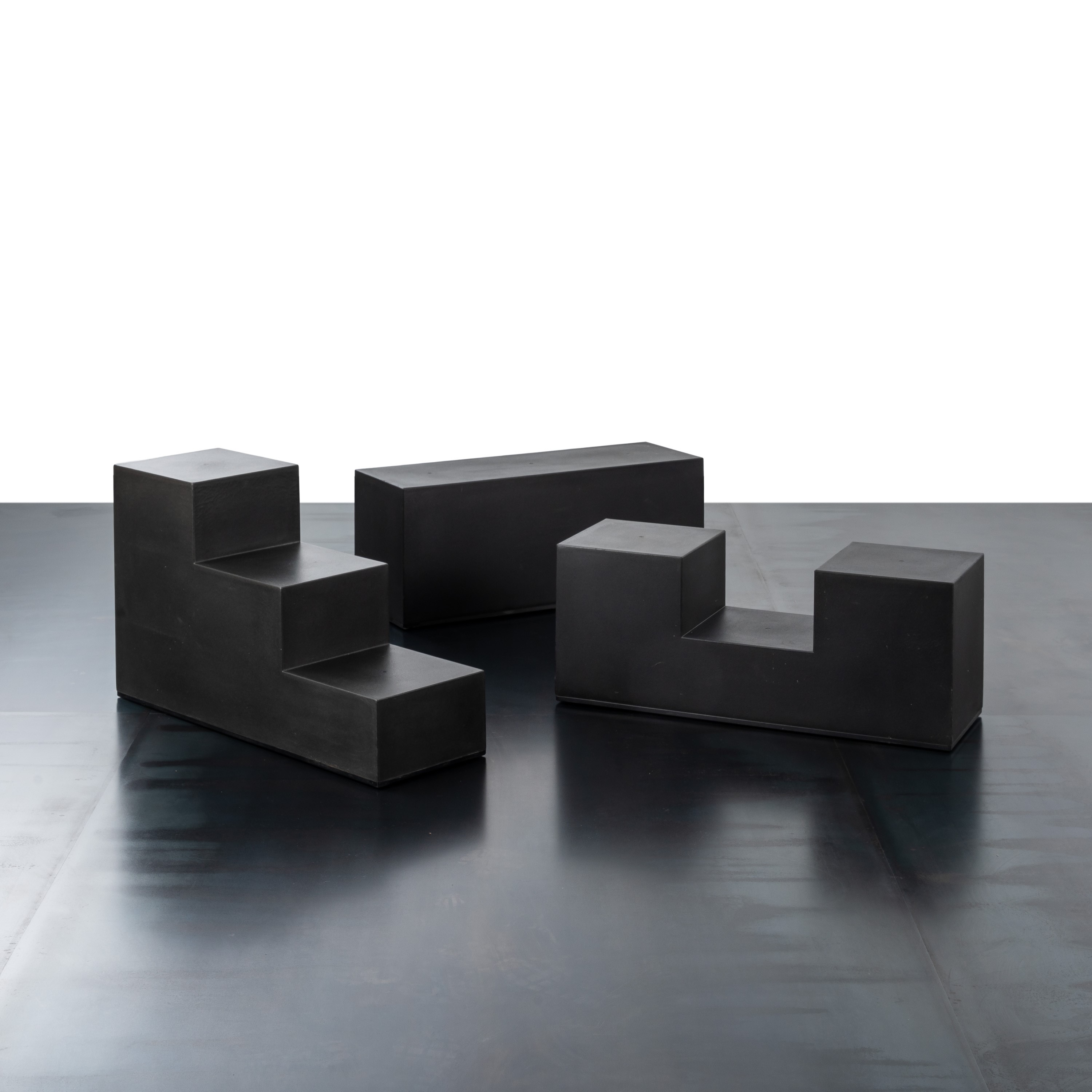 MARIO BELLINI, TRE ELEMENTI 'SCACCHI'