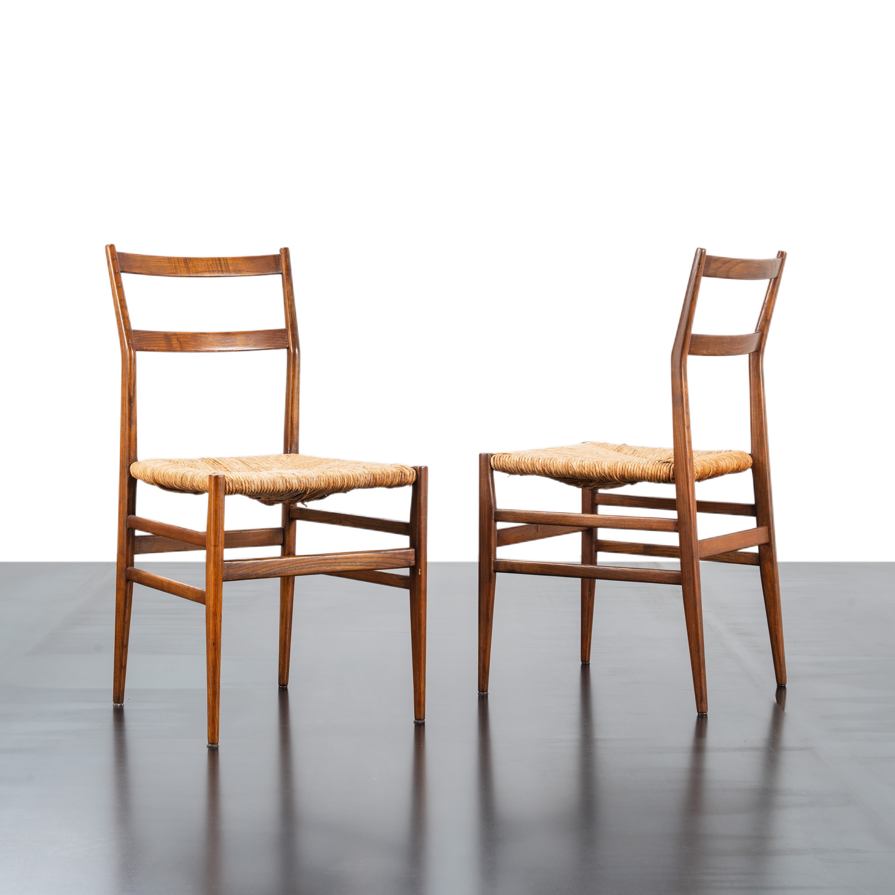 GIO PONTI, SET QUATTRO SEDIE 646 'LEGGERA'