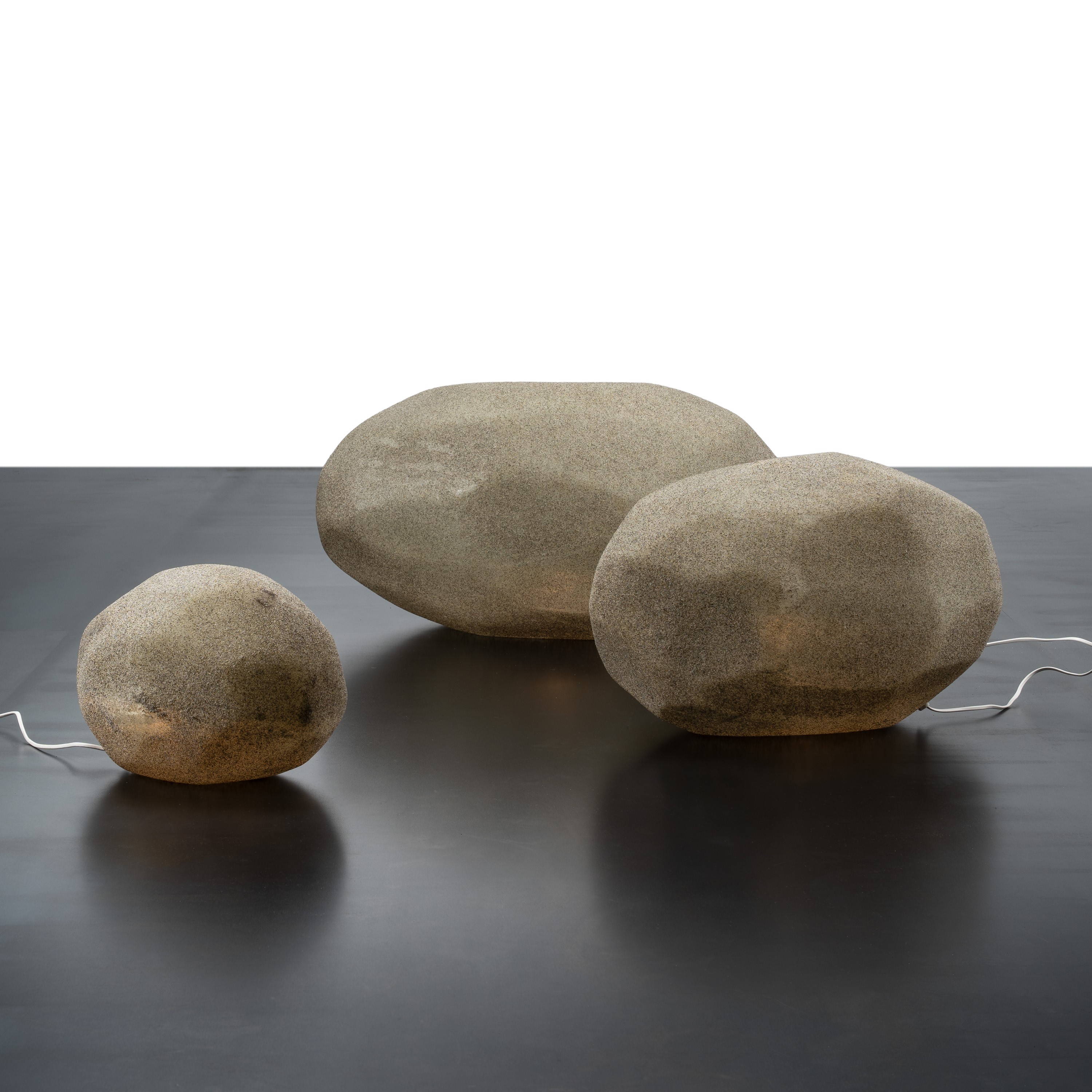 ANONIMO, SET TRE SASSI LUMINOSI