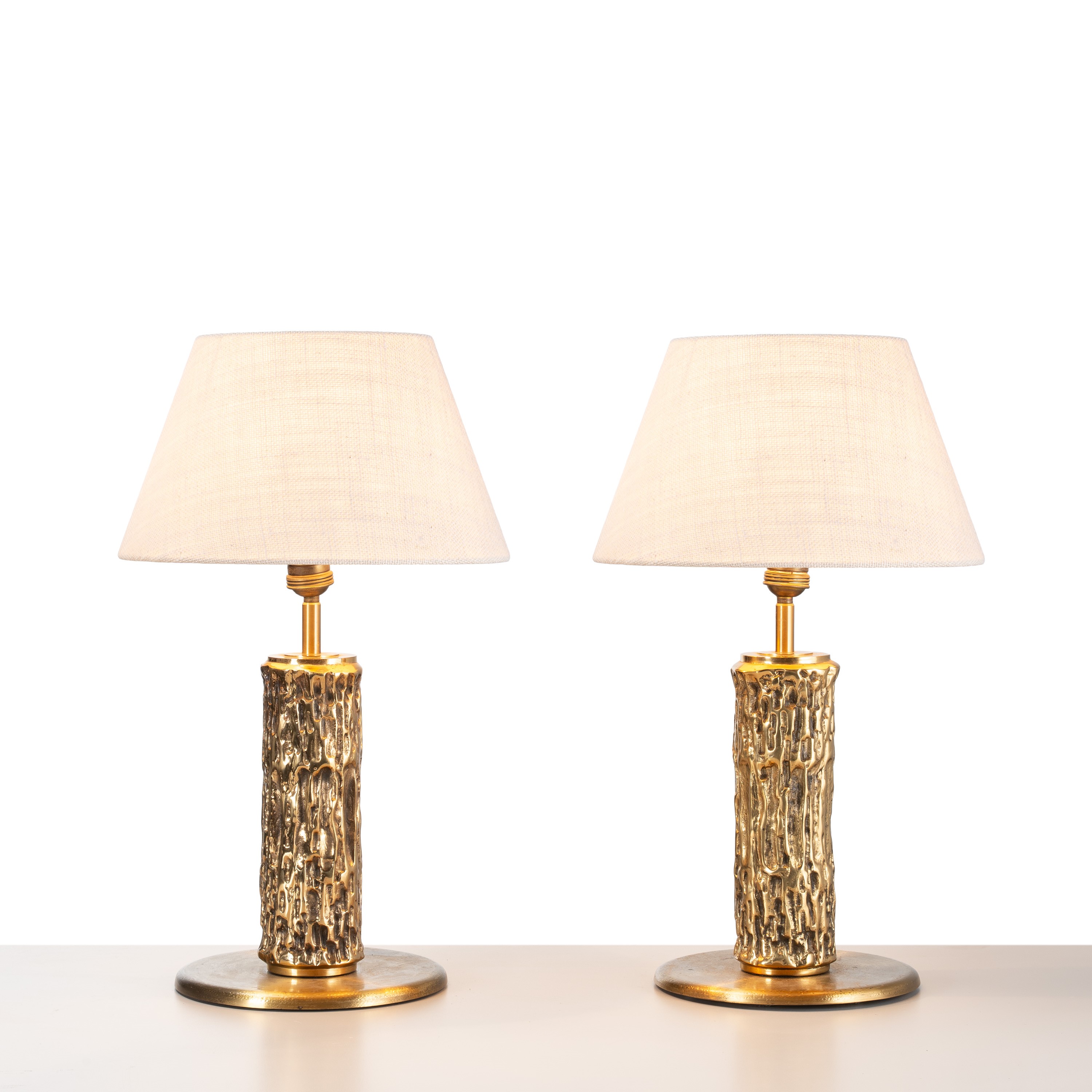 LUCIANO FRIGERIO, COPPIA LAMPADE DA TAVOLO 'AURORA'