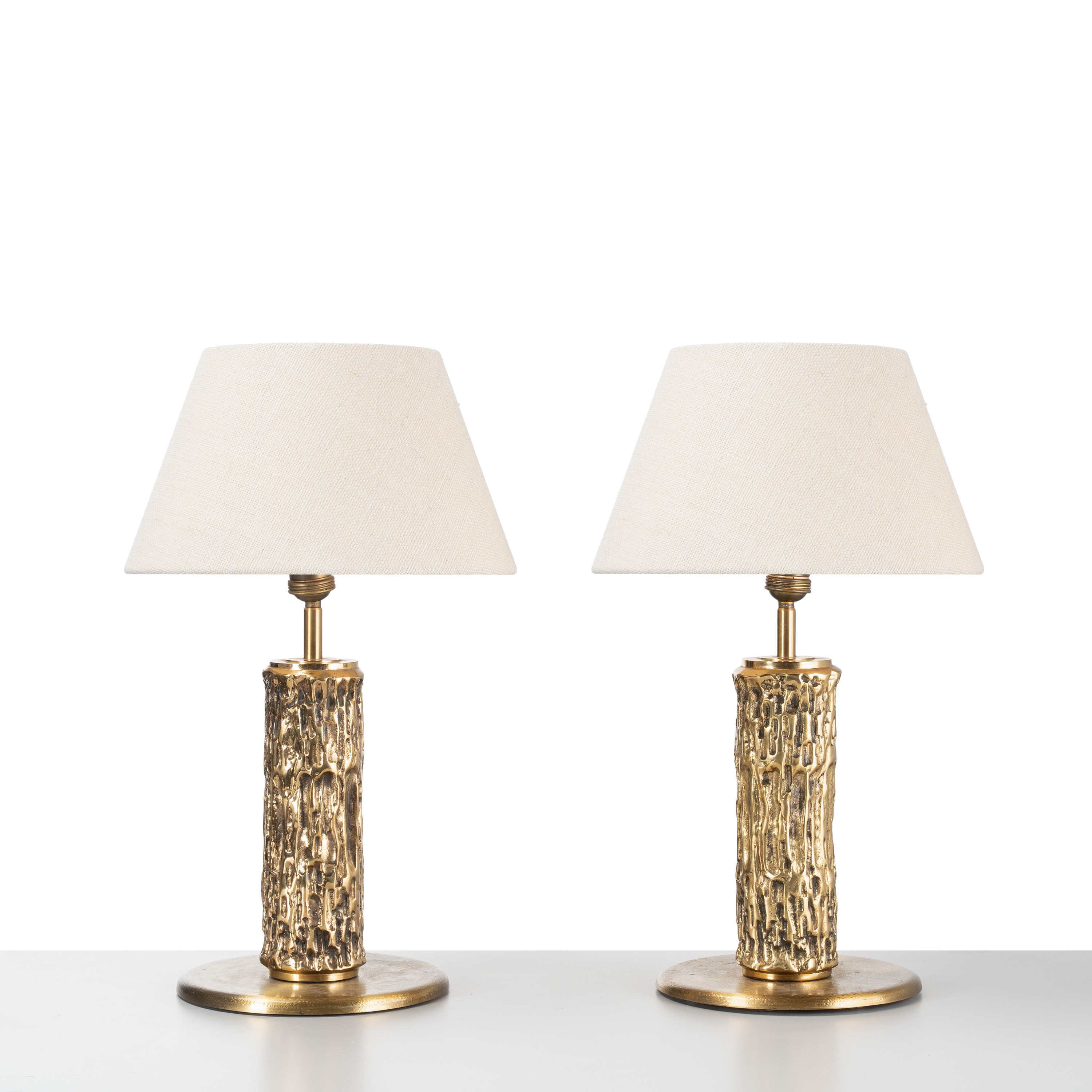 LUCIANO FRIGERIO, COPPIA LAMPADE DA TAVOLO 'AURORA'