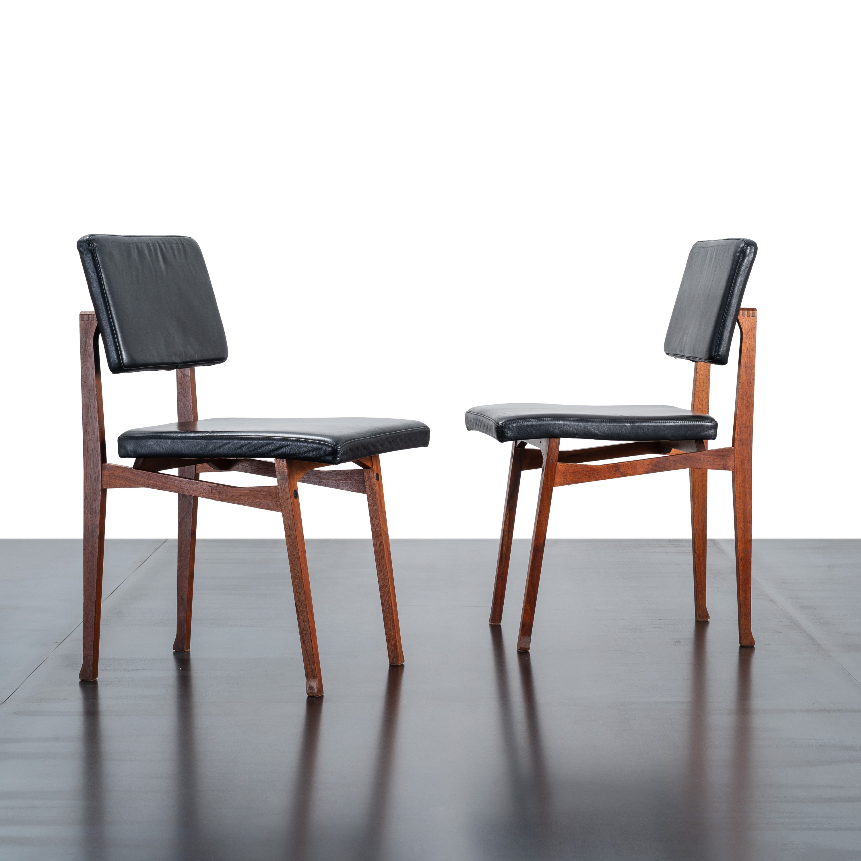 FRANCO ALBINI, SET QUATTRO SEDIE 'LUISELLA'