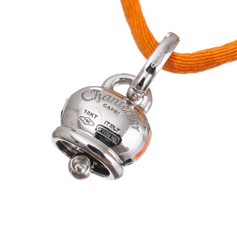 CHANTECLER - GIROCOLLO IN ORO BIANCO E SMALTI