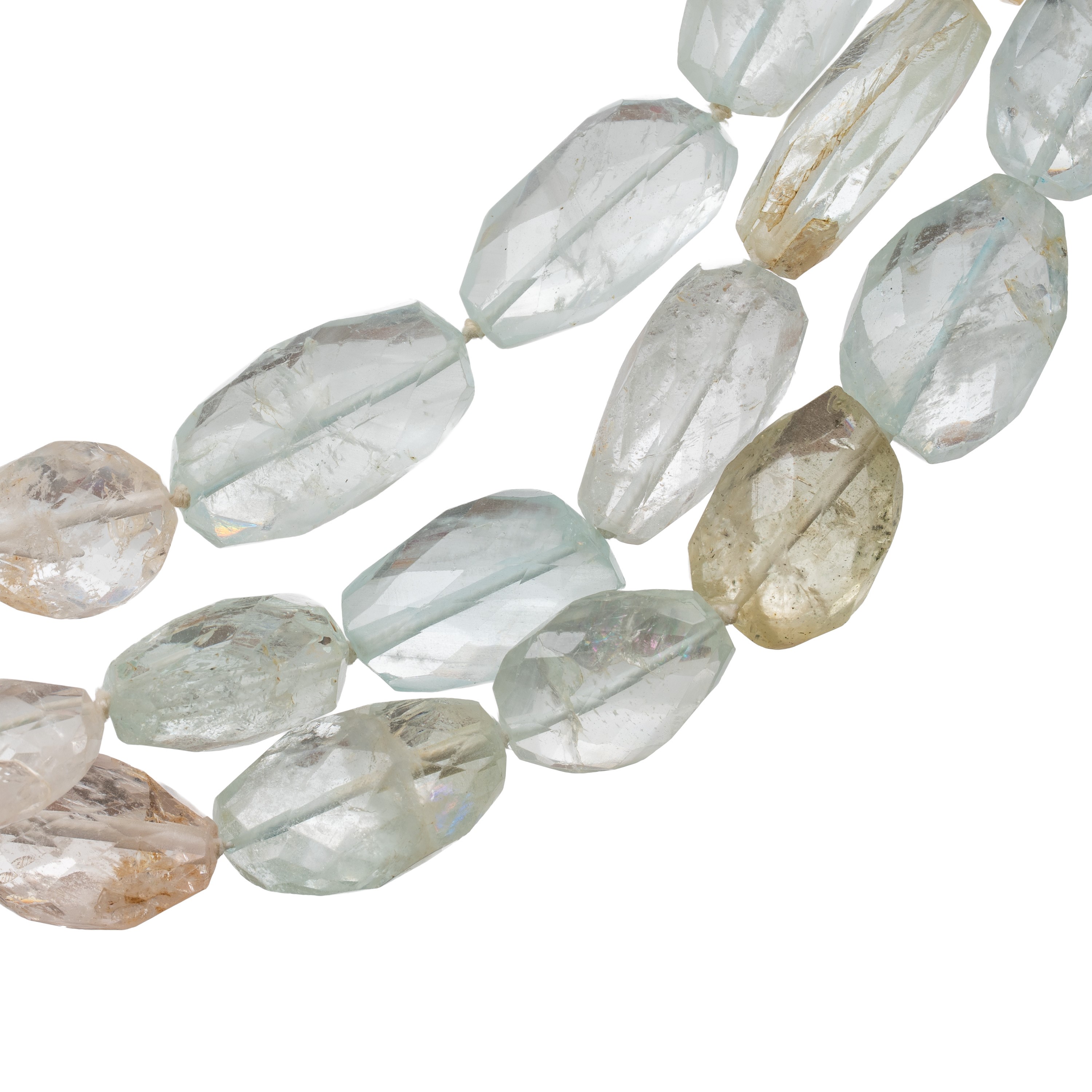 COLLANA IN ACQUAMARINA CON CHIUSURA IN ORO BIANCO