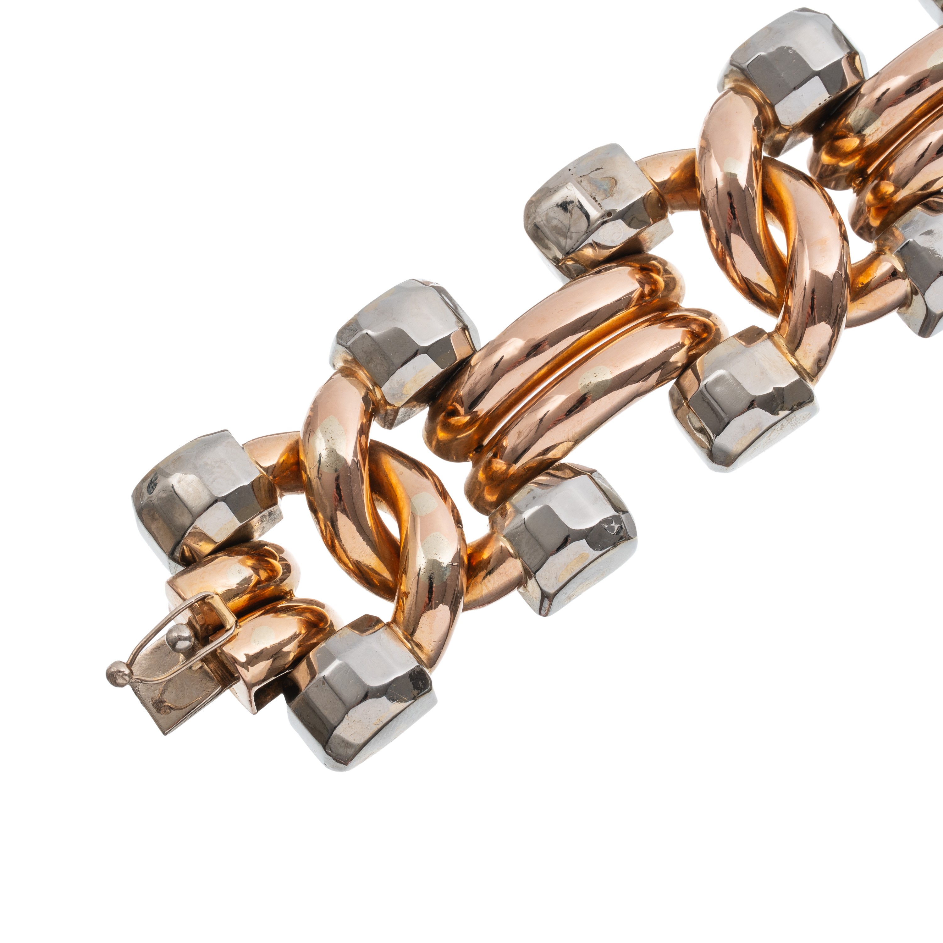 BRACCIALE IN ORO GIALLO MARCHIO FASCIO LITTORIO