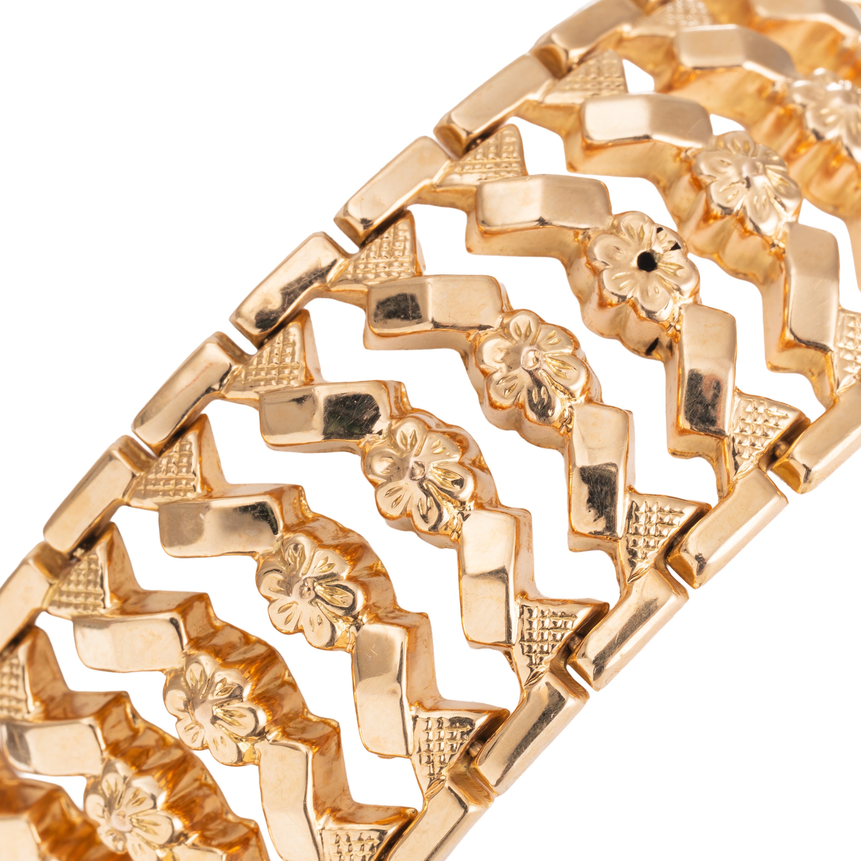 BRACCIALE IN ORO GIALLO STAMPATO