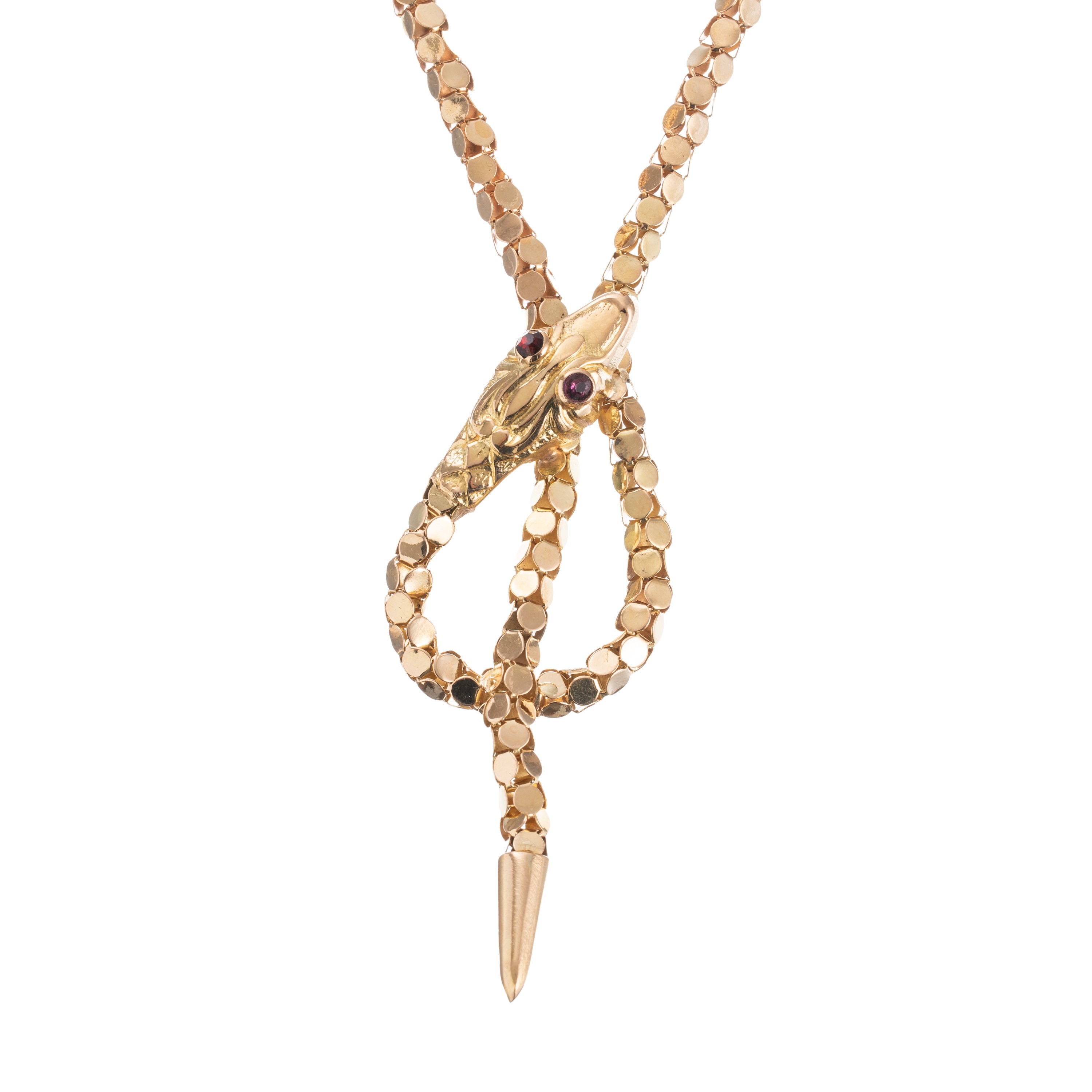 GIROCOLLO IN ORO GIALLO A FORMA DI SERPENTE