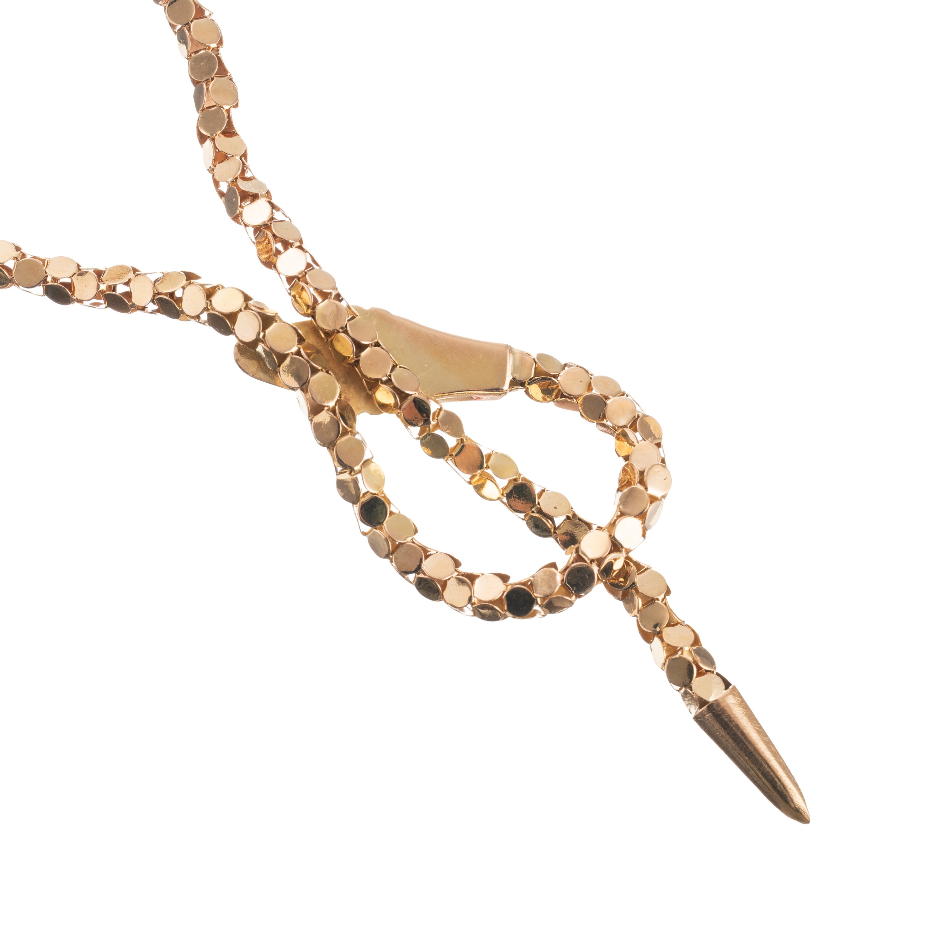 GIROCOLLO IN ORO GIALLO A FORMA DI SERPENTE