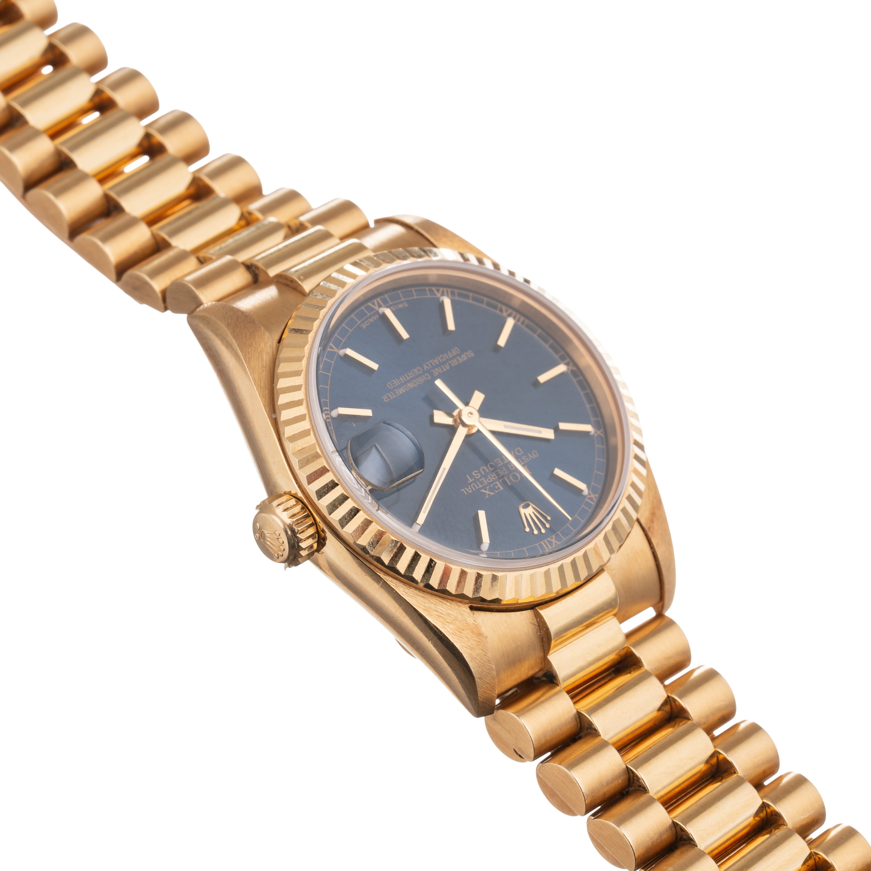 ROLEX - DATEJUST OROLOGIO SOLO TEMPO A CARICA AUTOMATICA IN ORO GIALLO 18 KT CON BRACCIALE PRESID...