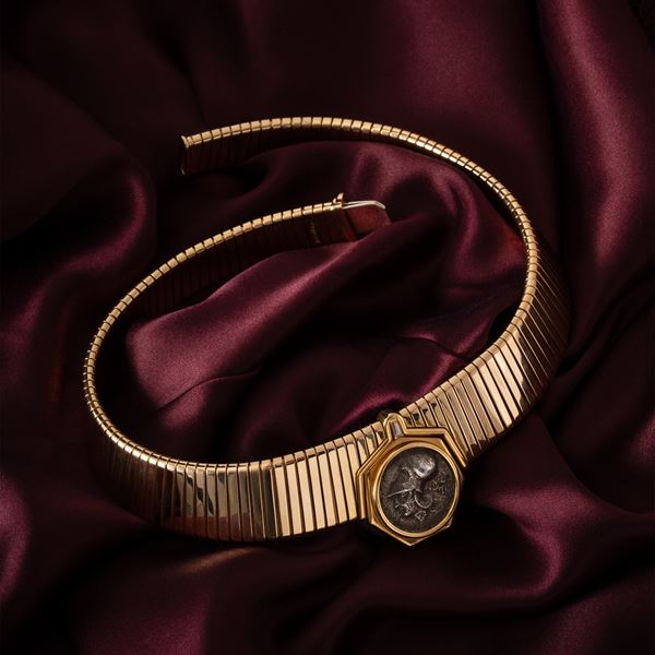 BULGARI - GIROCOLLO TUBOGAS IN ORO GIALLO 