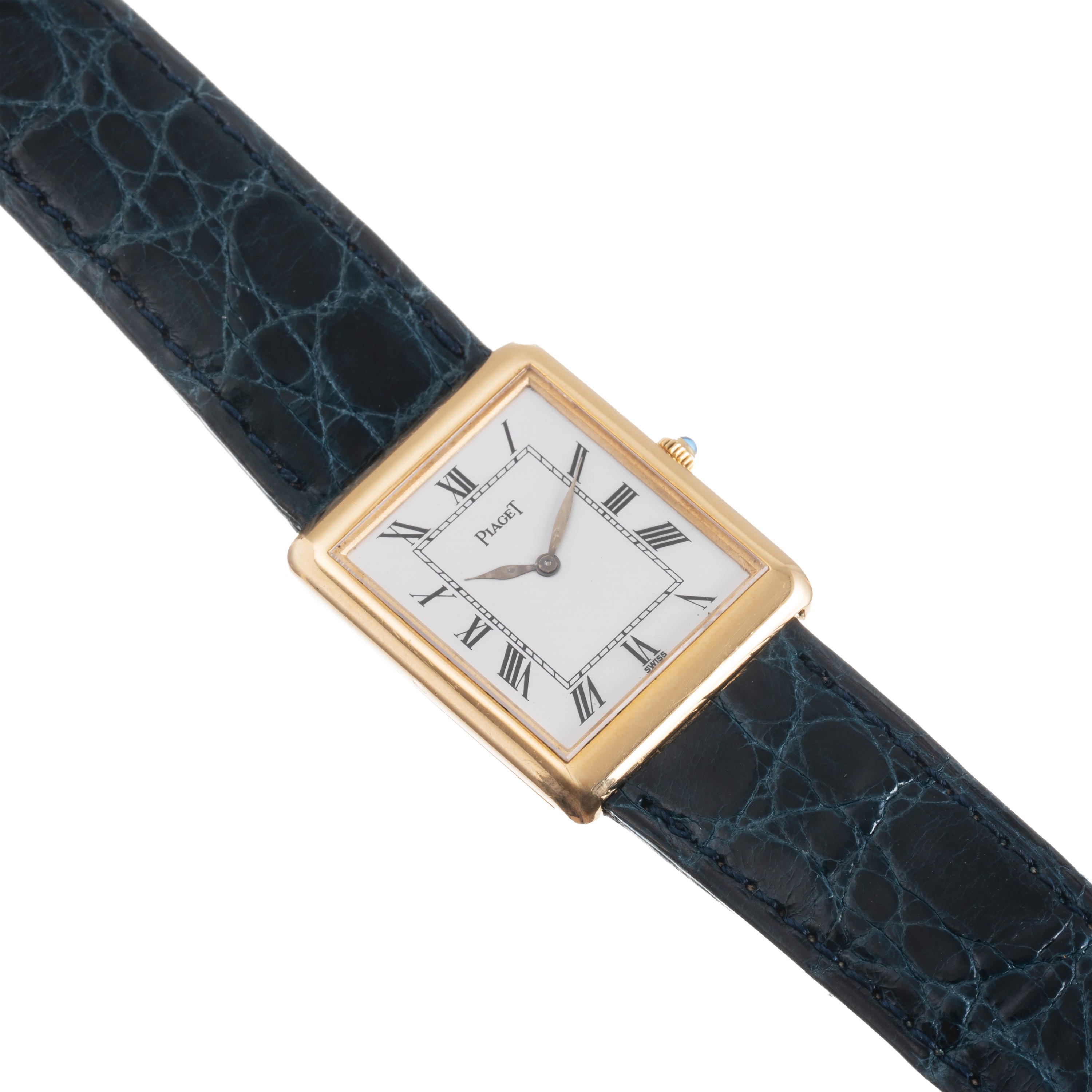 PIAGET - OROLOGIO SOLO TEMPO A CARICA MANUALE IN ORO GIALLO CON QUADRANTE BIANCO E INDICI ROMANI