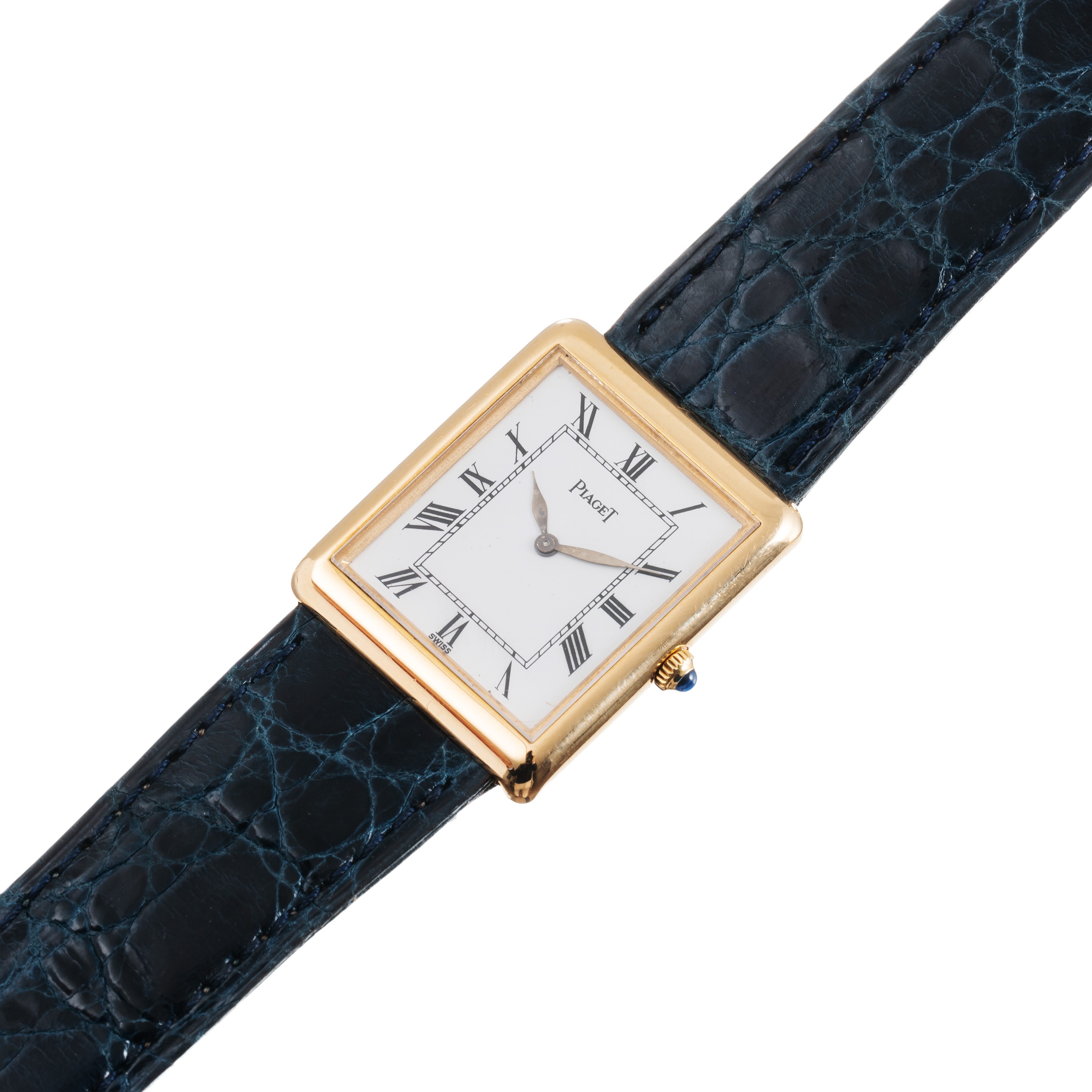 PIAGET - OROLOGIO SOLO TEMPO A CARICA MANUALE IN ORO GIALLO CON QUADRANTE BIANCO E INDICI ROMANI