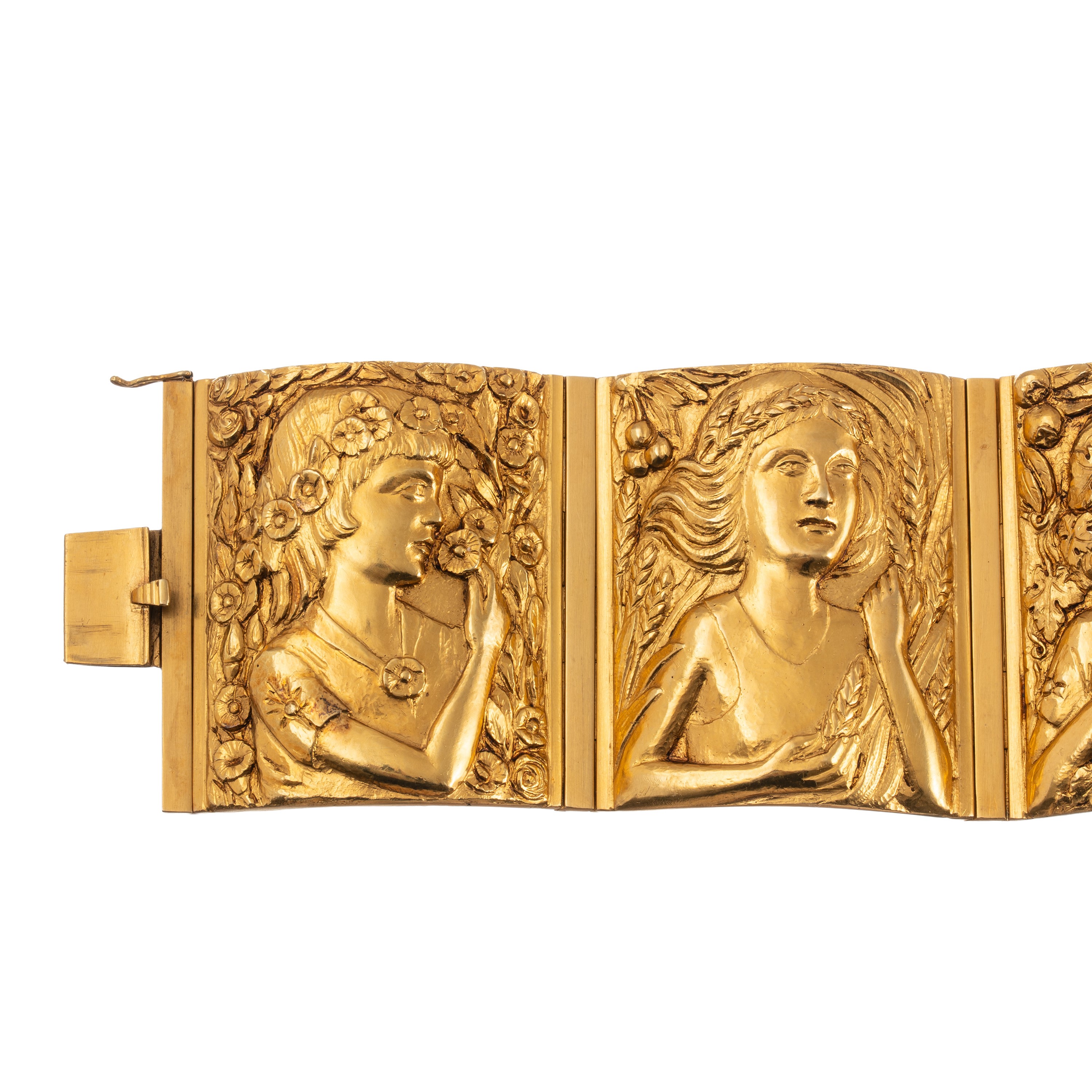 BRACCIALE IN ORO 18 KT A PLACCHE FUSE
