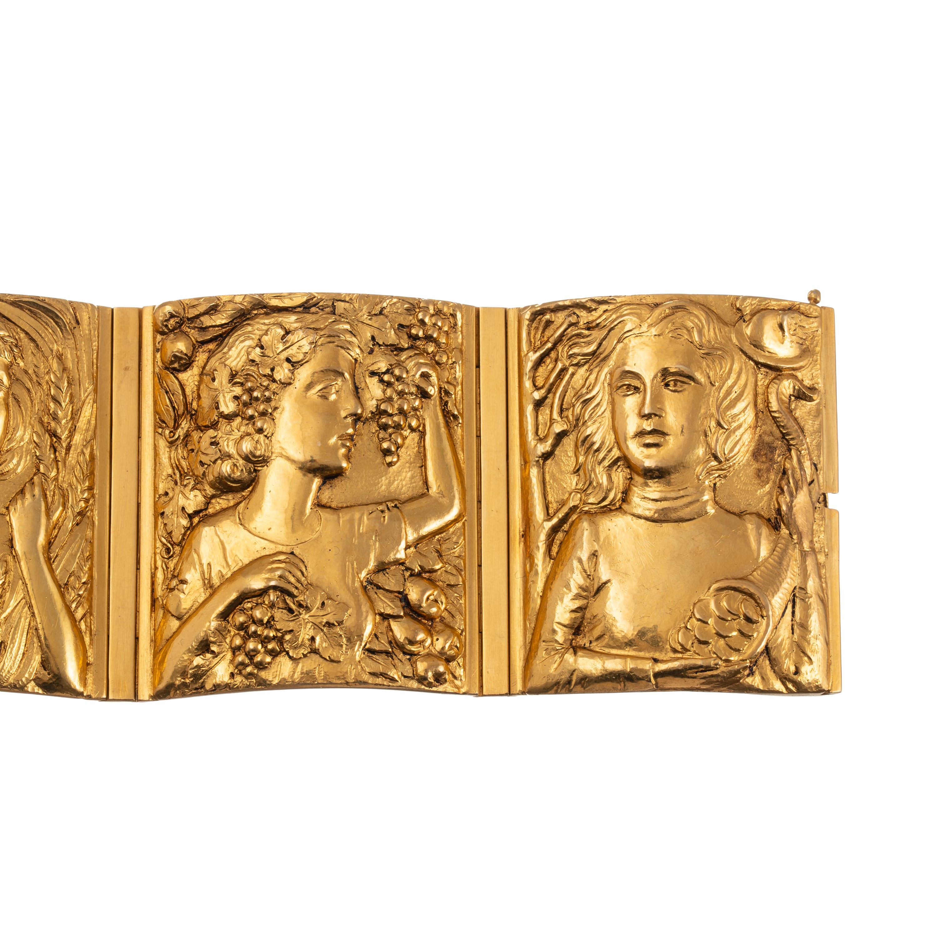 BRACCIALE IN ORO 18 KT A PLACCHE FUSE