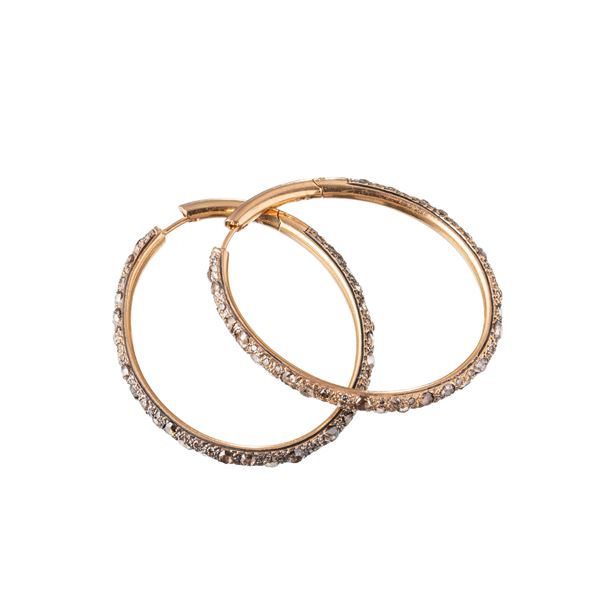 POMELLATO - POMELATO - TANGO VINTAGE ORECCHINI IN ORO CON DIAMANTI 