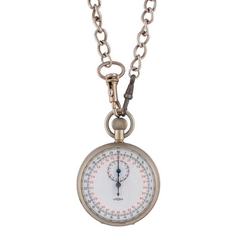 LEMANIA - OROLOGIO SGANCIA BOMBE OROLOGIO DA TASCA SCANCIA BOMBE A CARICA MANUALE CON QUADRANTE B...