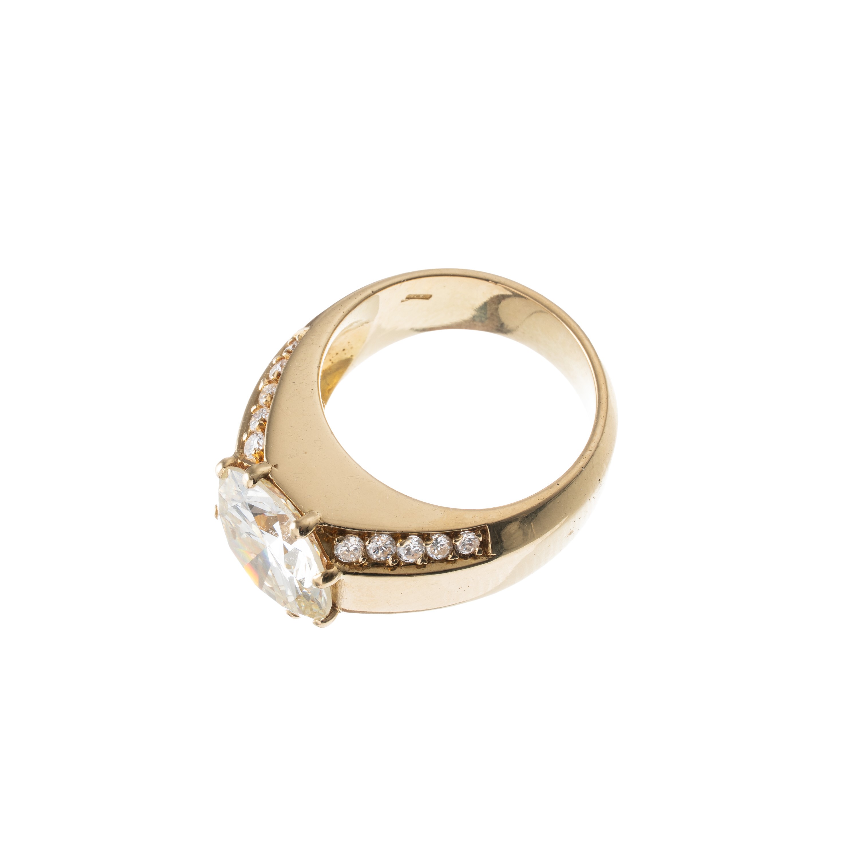 ANELLO IN ORO GIALLO 18 KT CON DIAMANTE