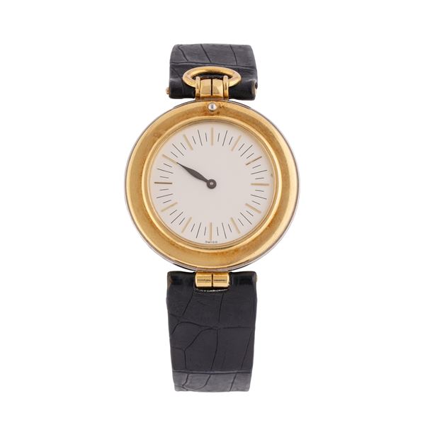 AUDEMARS PIGUET - AUDEMARS PIGUET - PHILOSOPHIQUE OROLOGIO SOLO TEMPO A CARICA MANUALE IN ORO GIALLO E BIANCO 18 KT