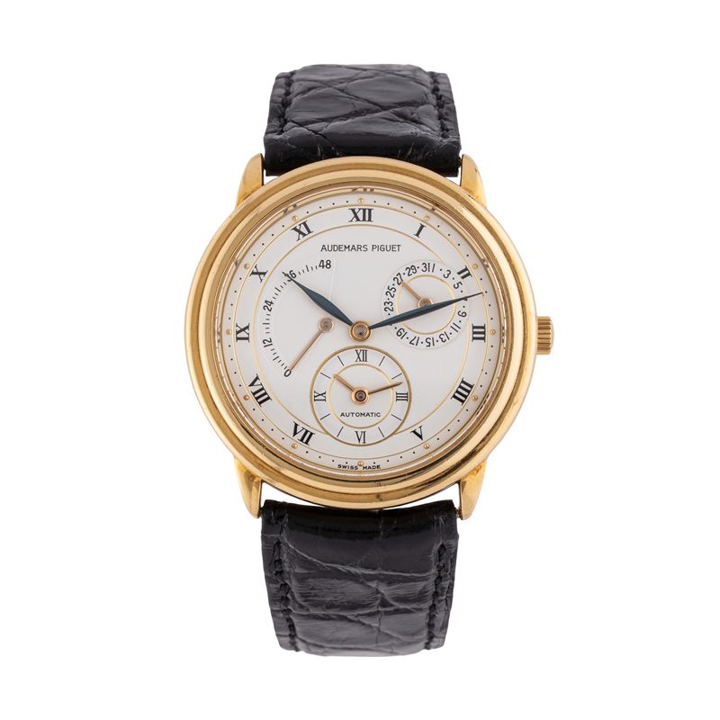 AUDEMARS PIGUET - DUAL TIME OROLOGIO A CARICA AUTMATICA DUAL TIME CON DATARIO E RISERVA DI CARICA...