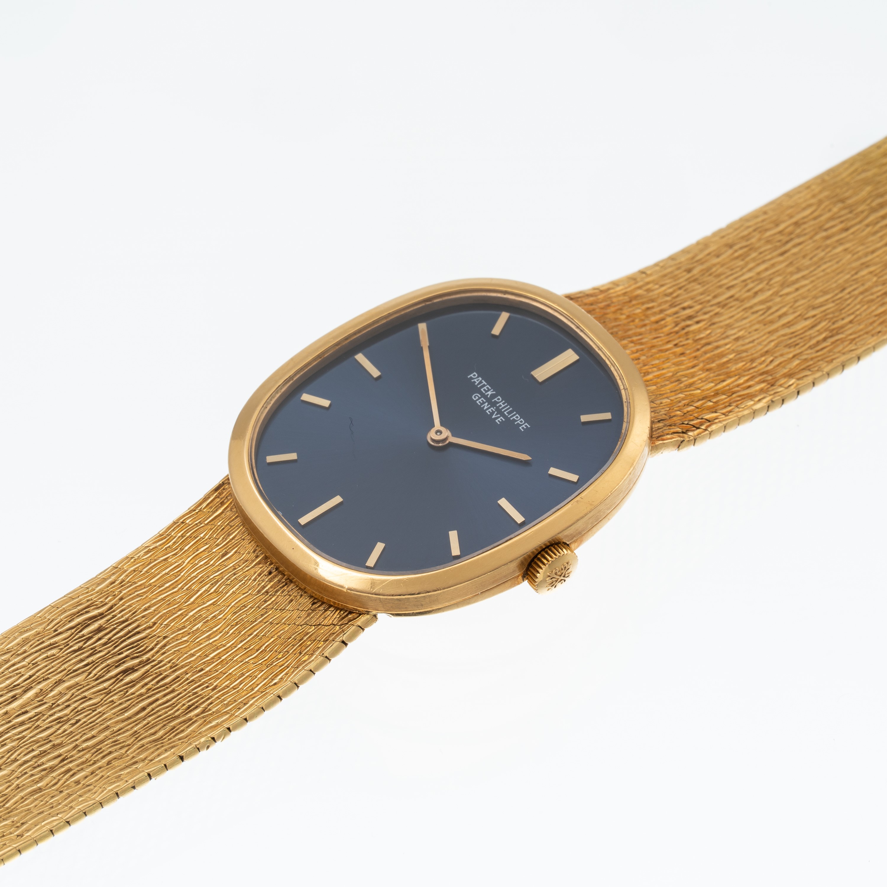 PATEK PHILIPPE - ELLIPSE OROLOGIO SOLO TEMPO A CARICA MANUALE IN ORO GIALLO 18 KT CON QUADRANTE B...