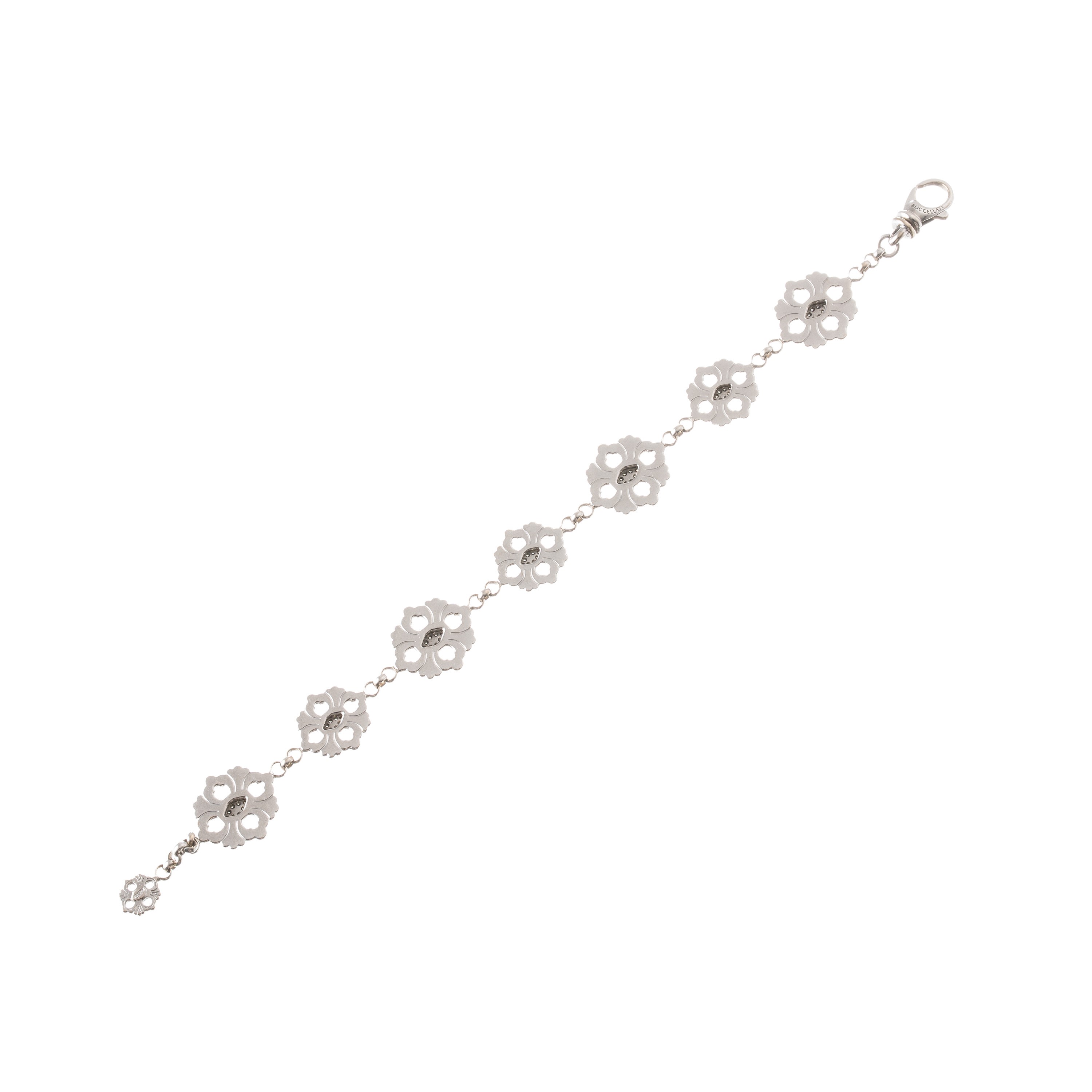 BRACCIALE BUCCELLATI MODELLO "OPERA" IN ORO BIANCO 18 KT