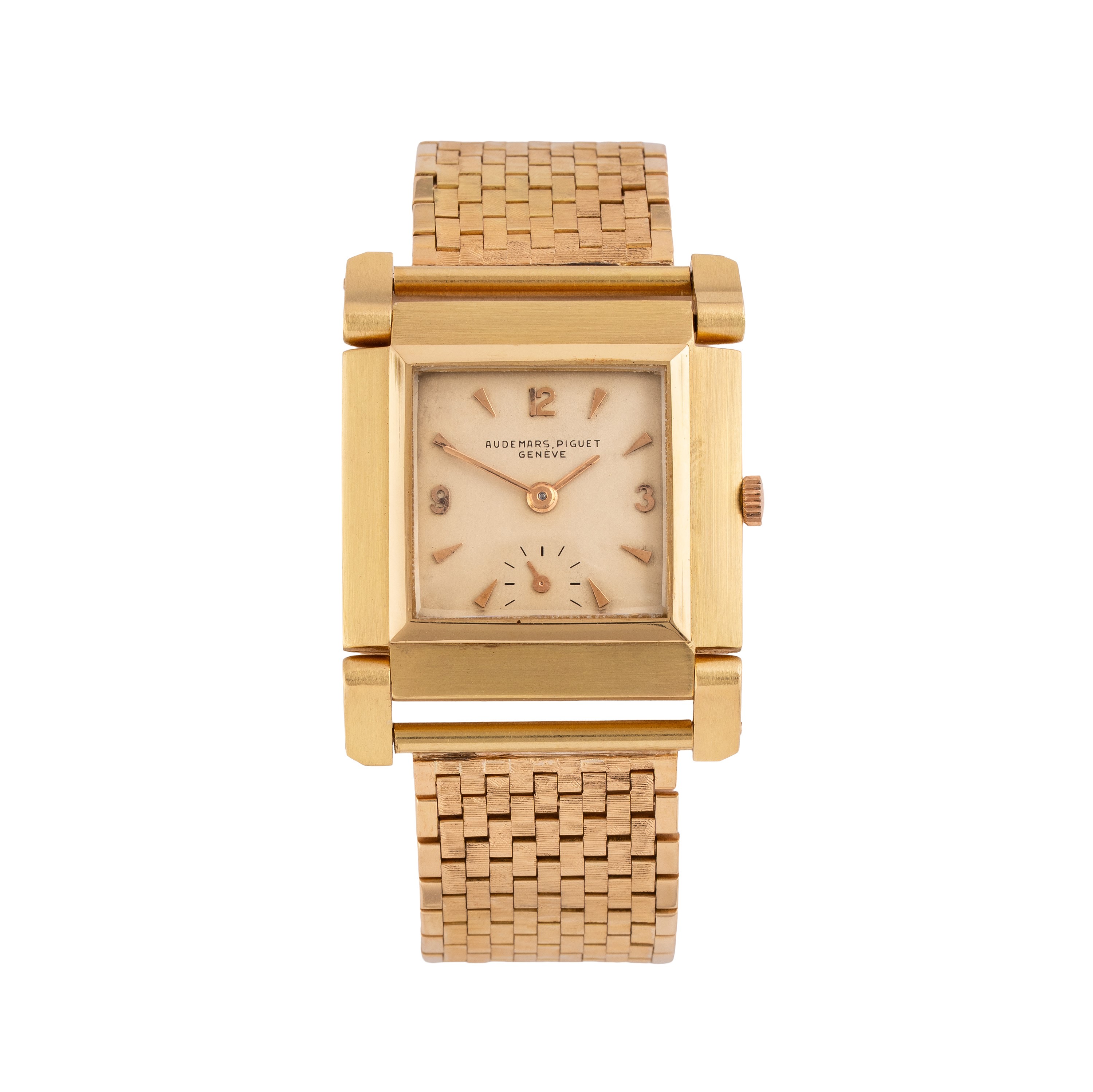 AUDEMARS PIGUET OROLOGIO SOLO TEMPO A CARICA MANUALE CON CASSA IN ORO GIALLO 18 KT CON ANSE MOBIL...