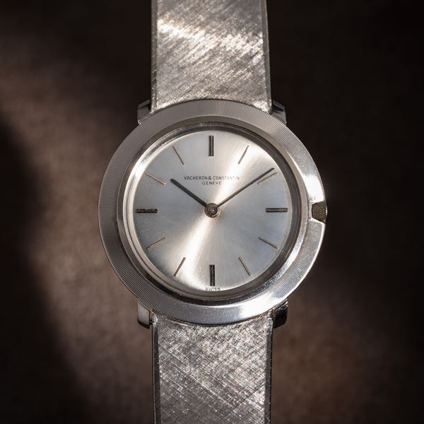 VACHERON CONSTANTIN - DISCO VOLANTE OROLOGIO DA POLSO SOLO TEMPO IN ORO BIANCO 18 KT CON GHIERA LAVORATA  [..]