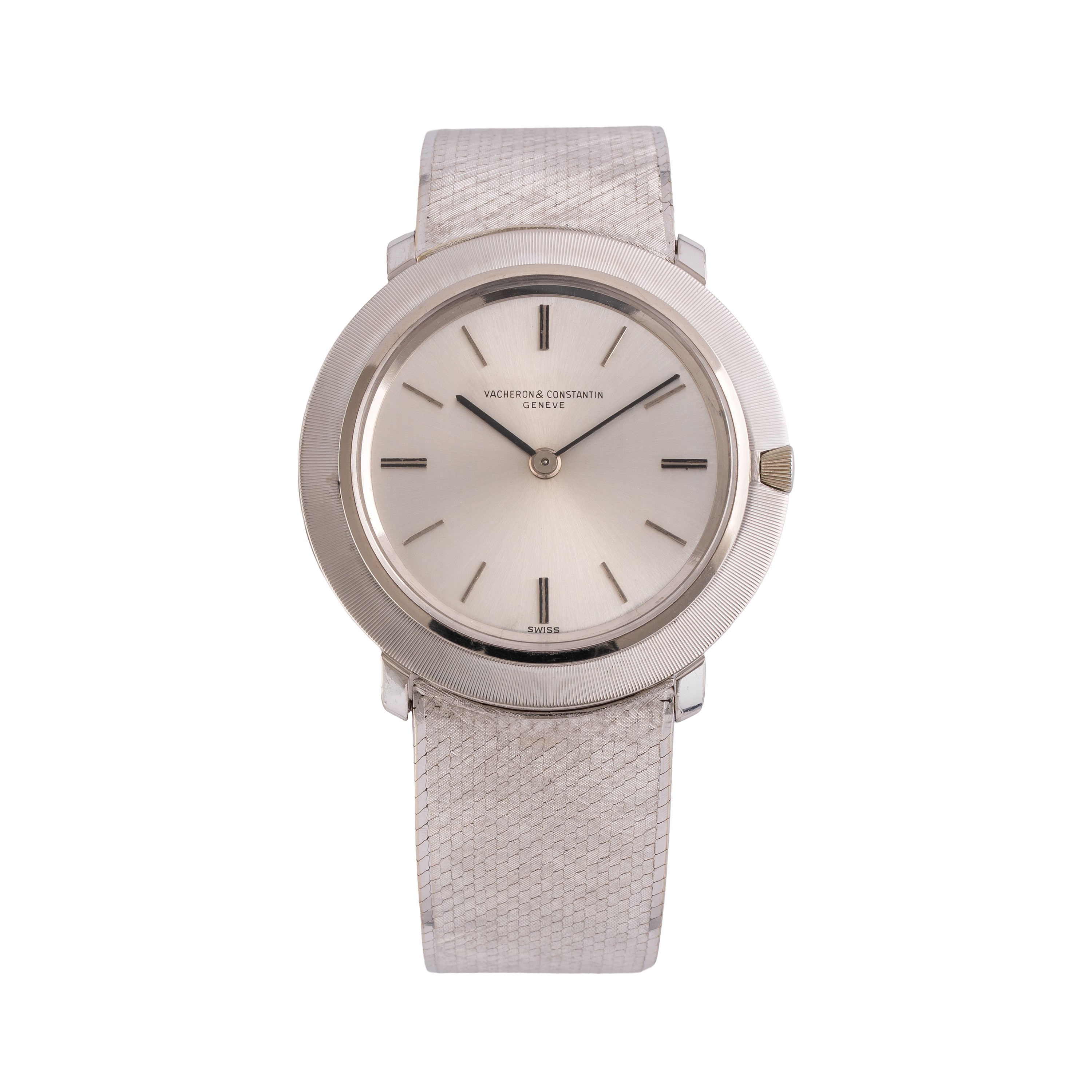 VACHERON CONSTANTIN - DISCO VOLANTE OROLOGIO DA POLSO SOLO TEMPO IN ORO BIANCO 18 KT CON GHIERA L...