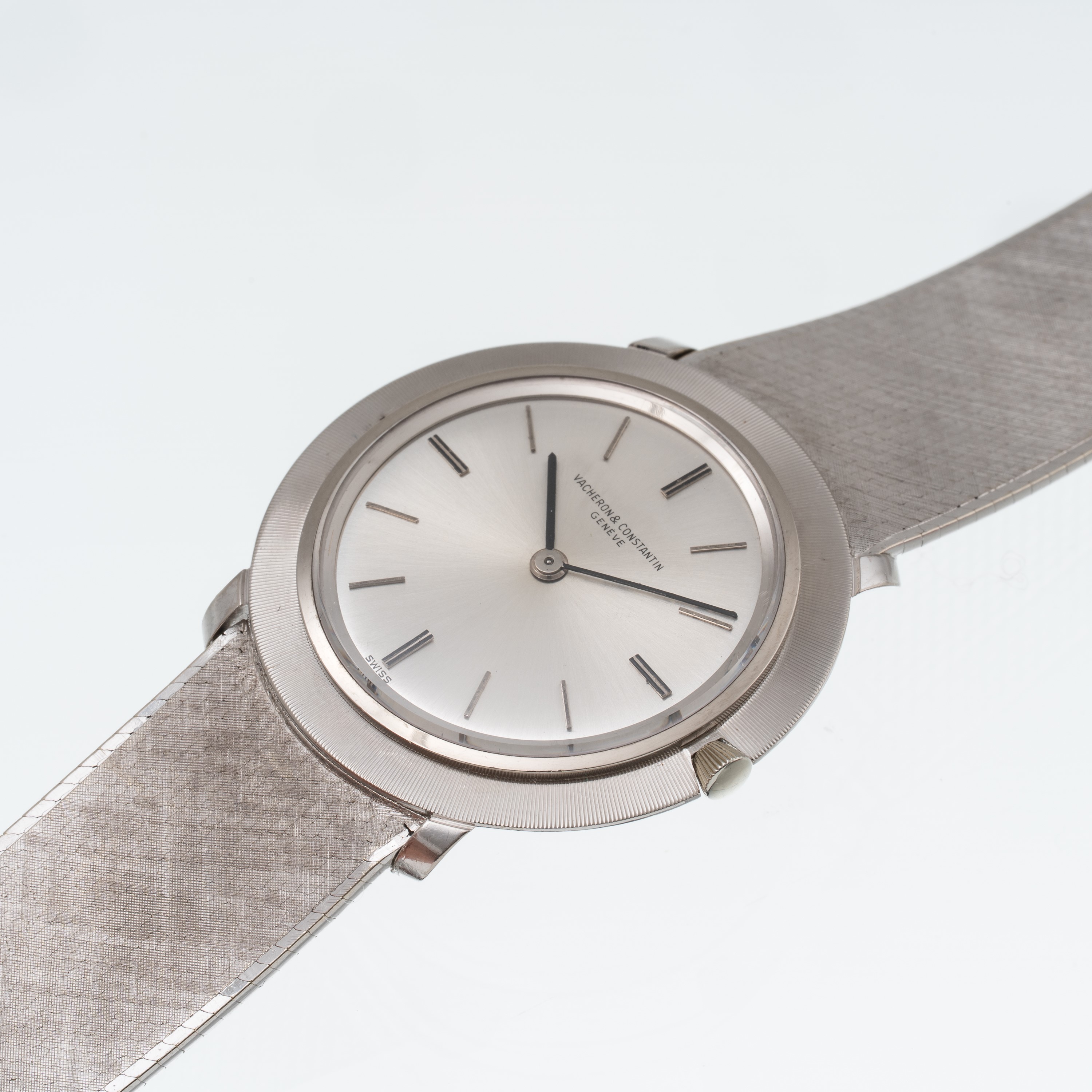 VACHERON CONSTANTIN - DISCO VOLANTE OROLOGIO DA POLSO SOLO TEMPO IN ORO BIANCO 18 KT CON GHIERA L...