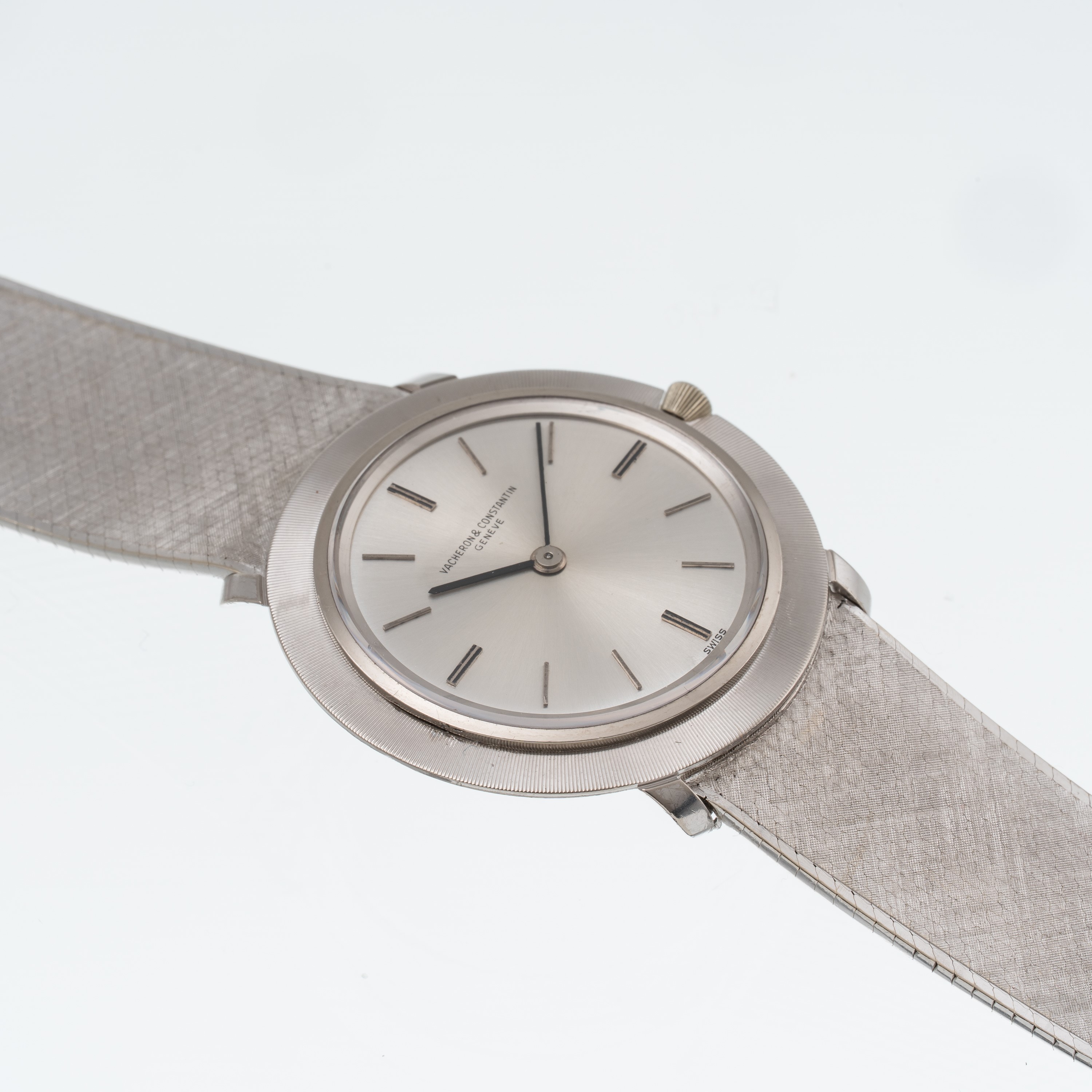 VACHERON CONSTANTIN - DISCO VOLANTE OROLOGIO DA POLSO SOLO TEMPO IN ORO BIANCO 18 KT CON GHIERA L...