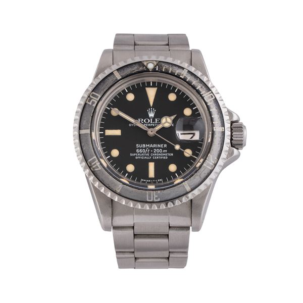 ROLEX - ROLEX - SUBMARINER OROLOGIO SOLO TEMPO A CARICA AUTOMATICA IN ACCIAIO CON QUADRANTE NERO, DATARIO AD ORE TRE E BRACCIALE IN ACCIAIO