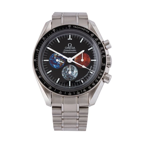 OMEGA - OMEGA - SPEEDMASTER 'MISSION TO MARS' CRONOGRAFO A CARICA MANUALE IN ACCIAIO CON QUADRANTE NERO, GHIERA CON SCALA TACHIMETRICA E BRACCIALE IN ACCIAIO