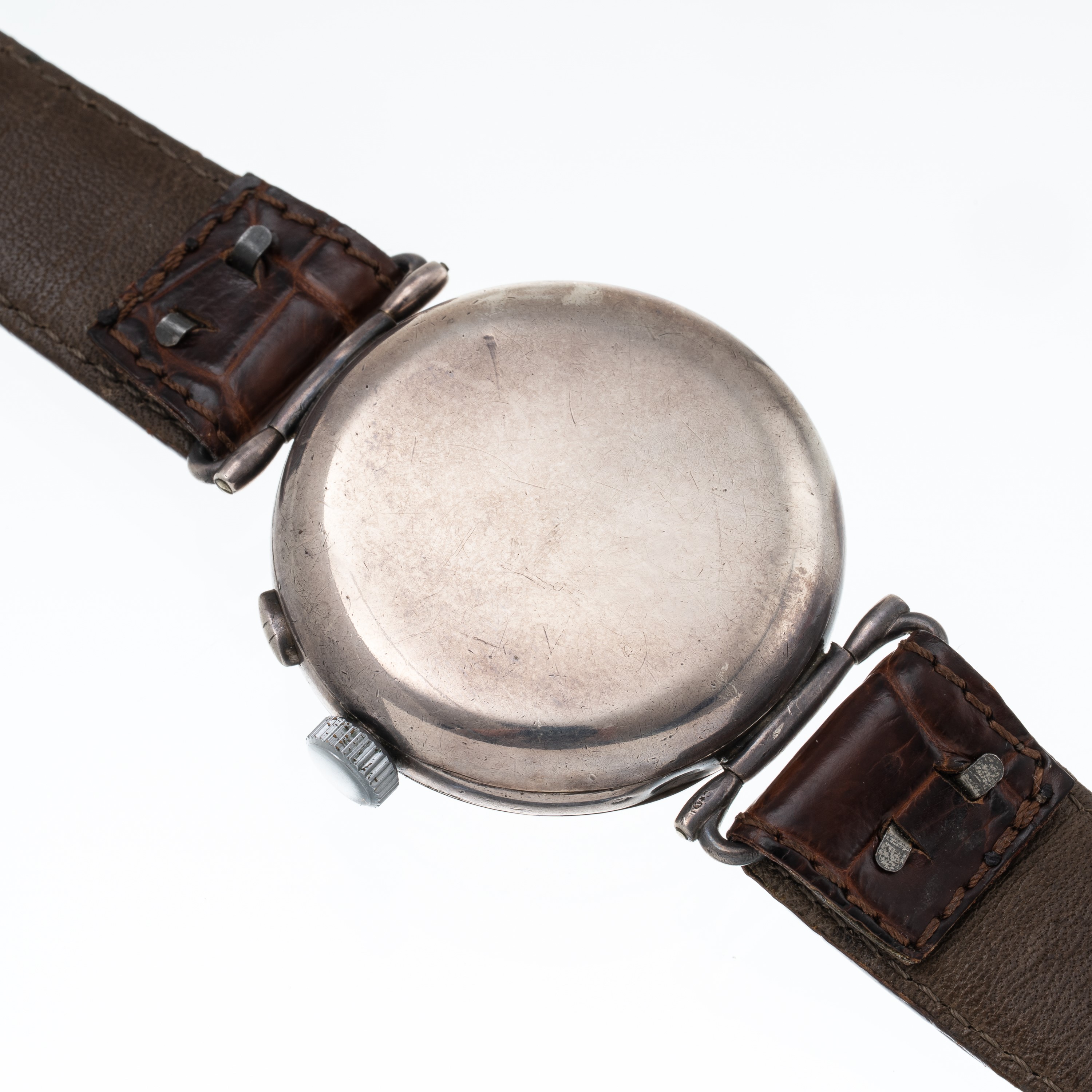 VULCAIN CRONORGAFO MONOPULSANTE A CARICA MANUALE IN ARGENTO CON QUADRANTE IN PORCELLANA, INDICI A...