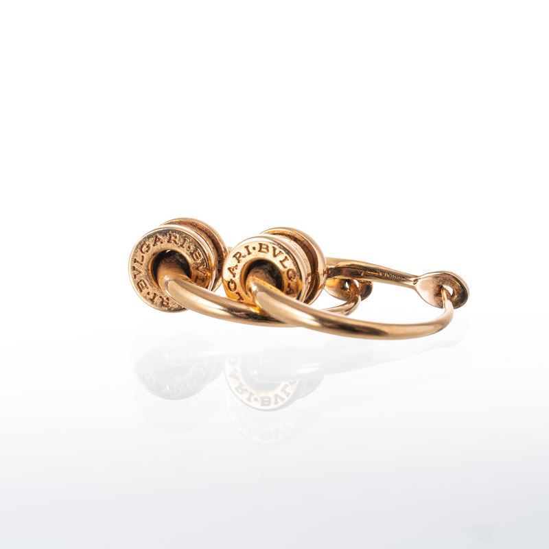 BULGARI - BULGARI BULGARI ORECCHINI IN ORO ROSA 18 KT