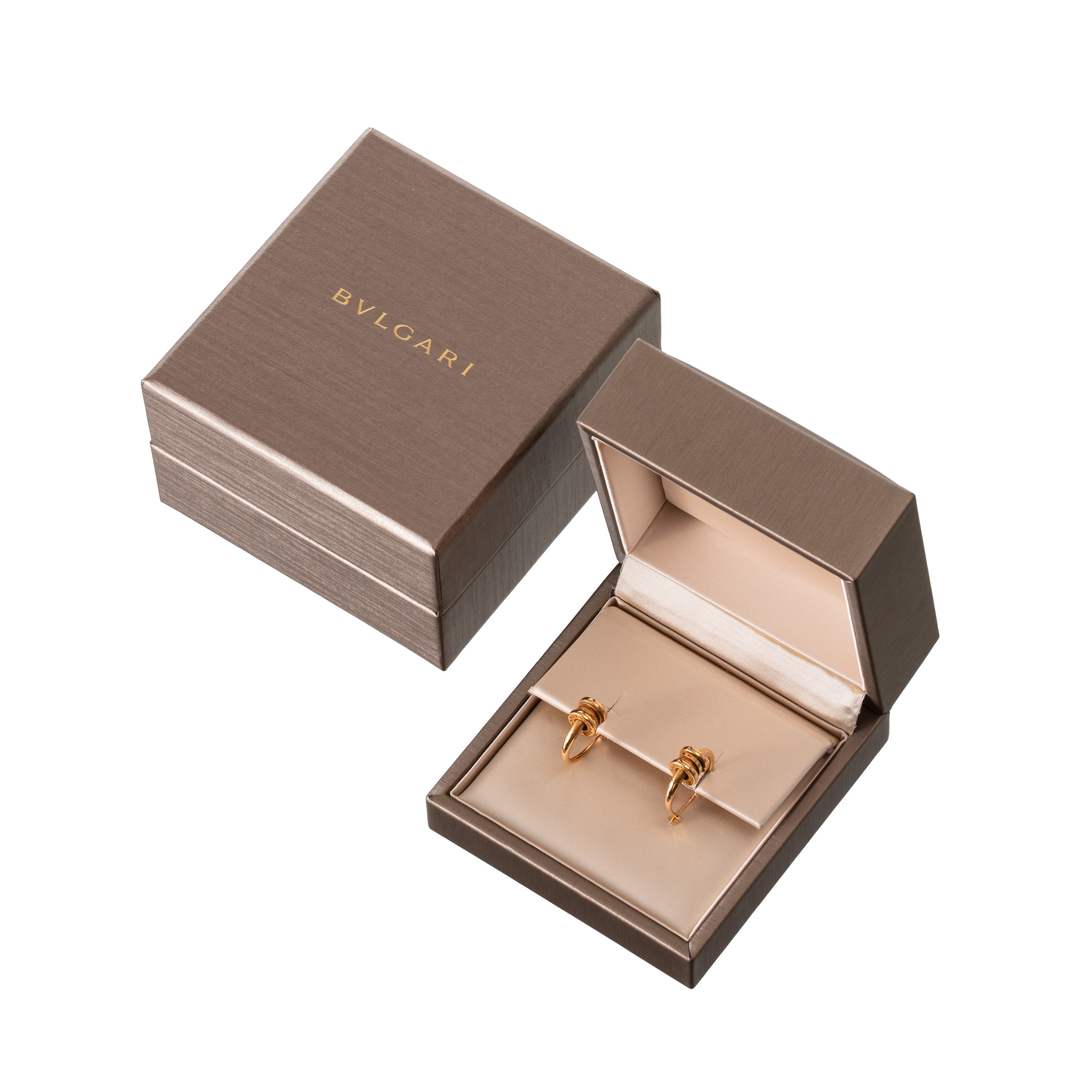 BULGARI - BULGARI BULGARI ORECCHINI IN ORO ROSA 18 KT