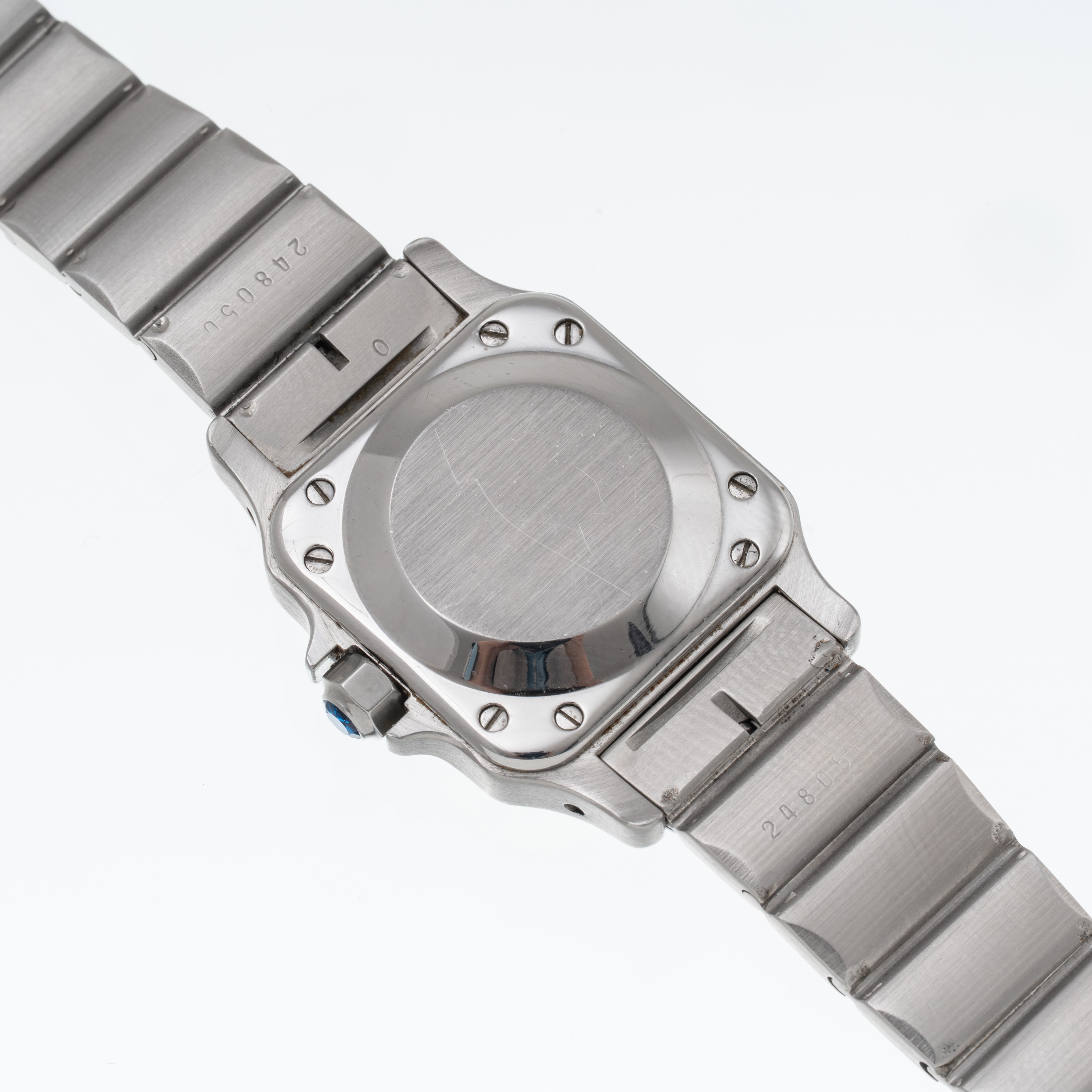 CARTIER - SANTOS GALBE' LADY OROLOGIO SOLO TEMPO A CARICA AUTOMATICA ACCIAIO E ORO GIALLO 18 KT C...