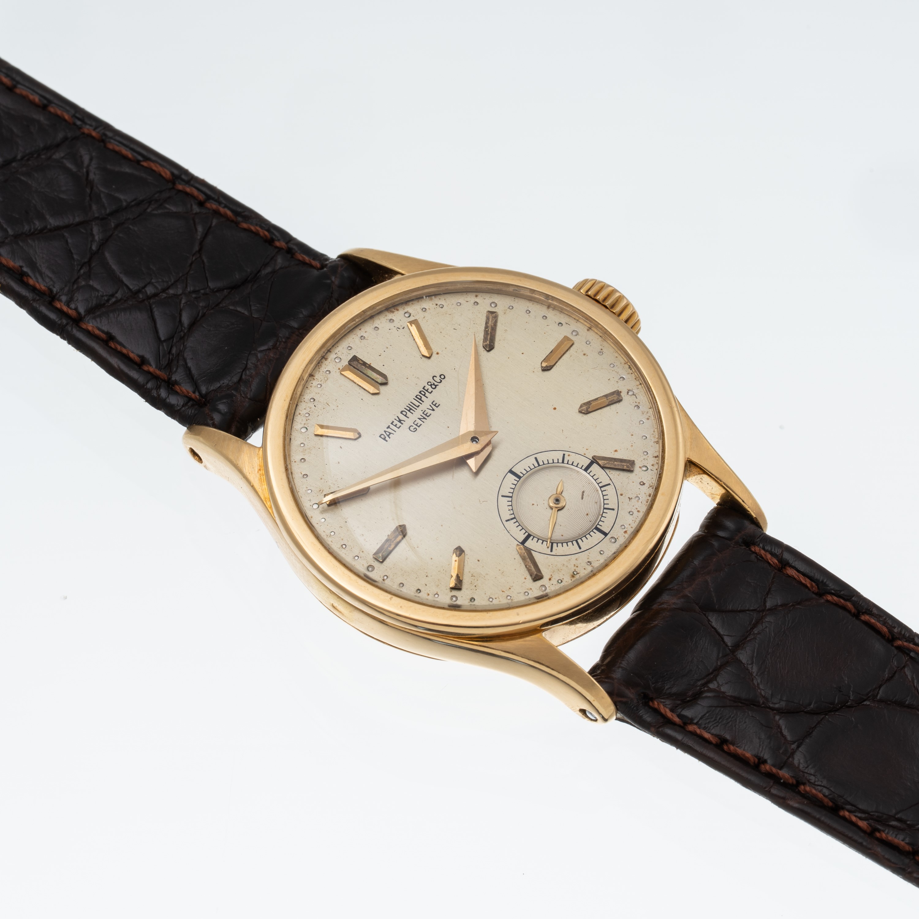 PATEK PHILIPPE - CALATRAVA 96 OROLOGIO SOLO TEMPO A CARICA MANUALE IN ORO GIALLO 18 KT CON QUADRA...