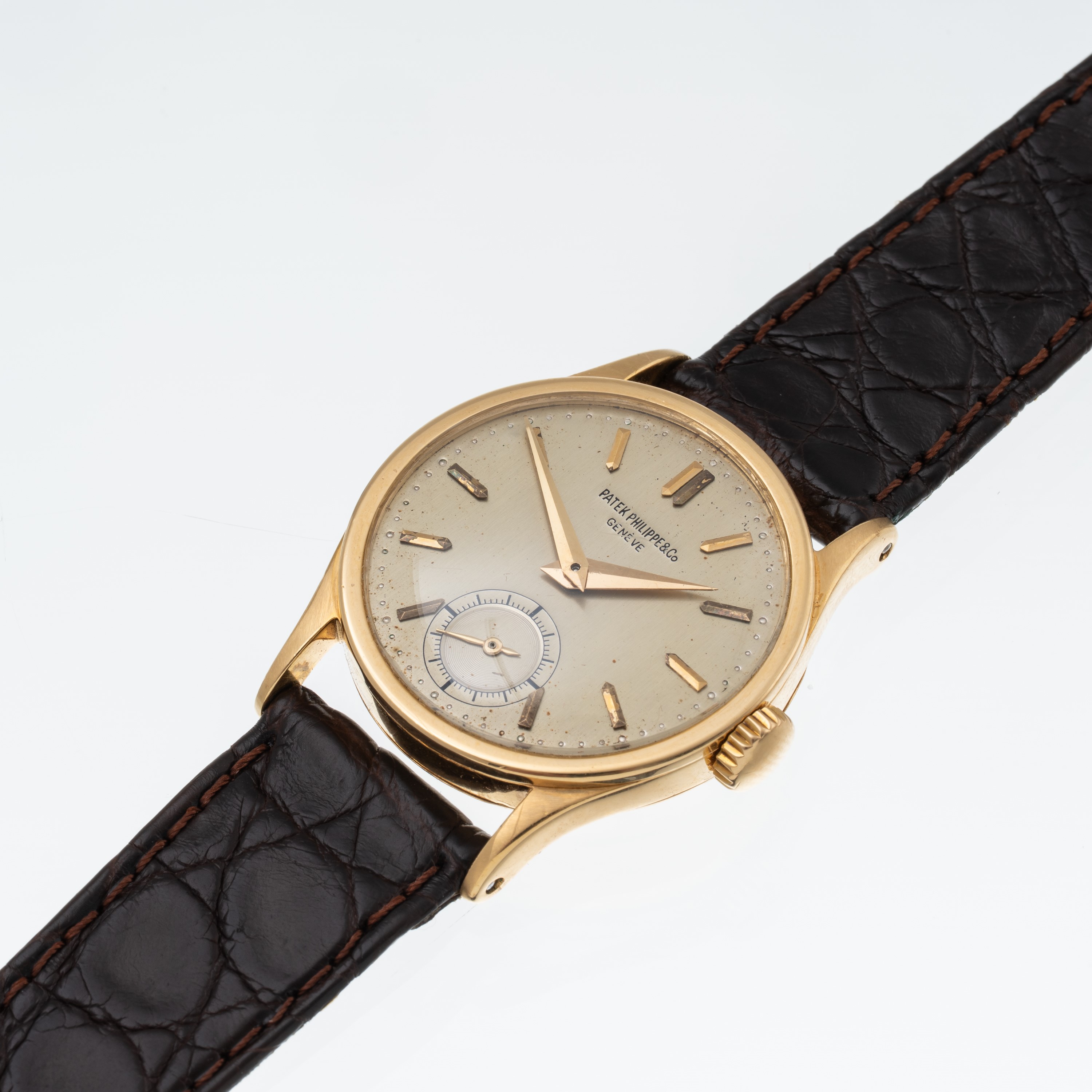 PATEK PHILIPPE - CALATRAVA 96 OROLOGIO SOLO TEMPO A CARICA MANUALE IN ORO GIALLO 18 KT CON QUADRA...